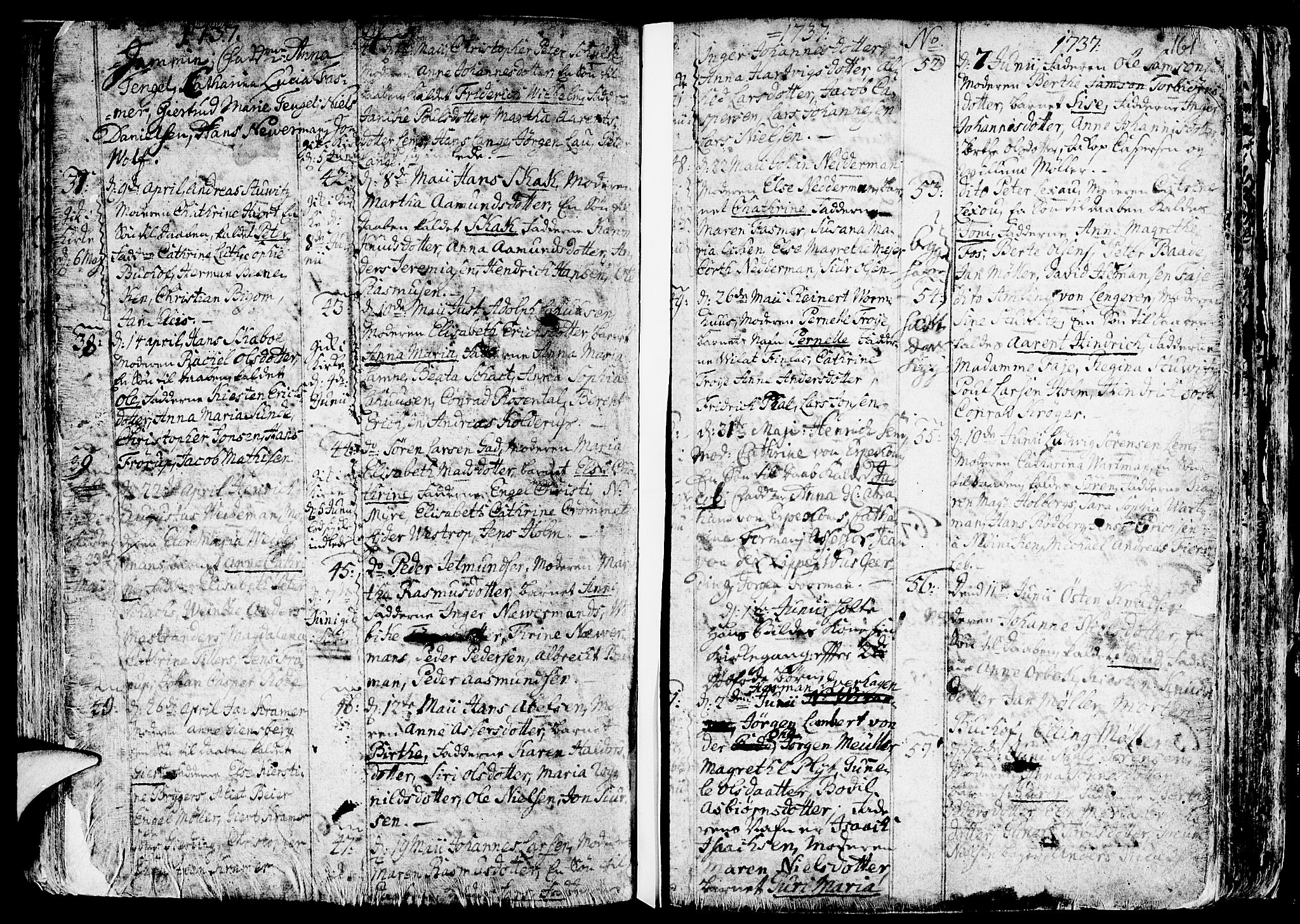 Nykirken Sokneprestembete, AV/SAB-A-77101/H/Haa/L0003: Parish register (official) no. A 3, 1717-1764, p. 161