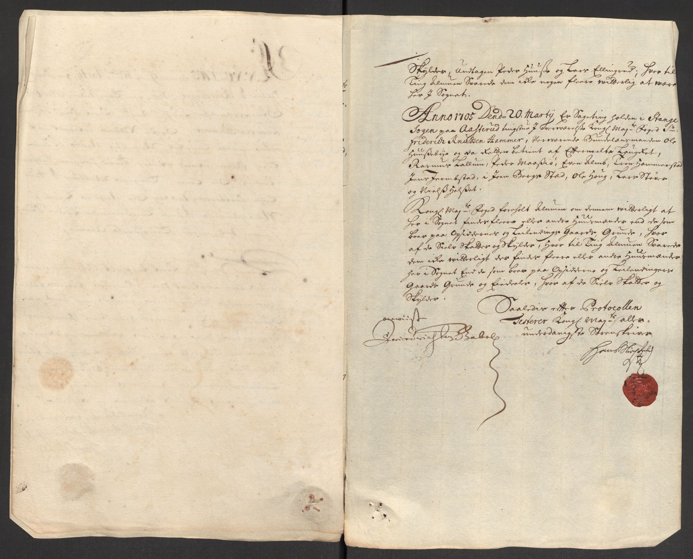 Rentekammeret inntil 1814, Reviderte regnskaper, Fogderegnskap, AV/RA-EA-4092/R16/L1042: Fogderegnskap Hedmark, 1705, p. 90