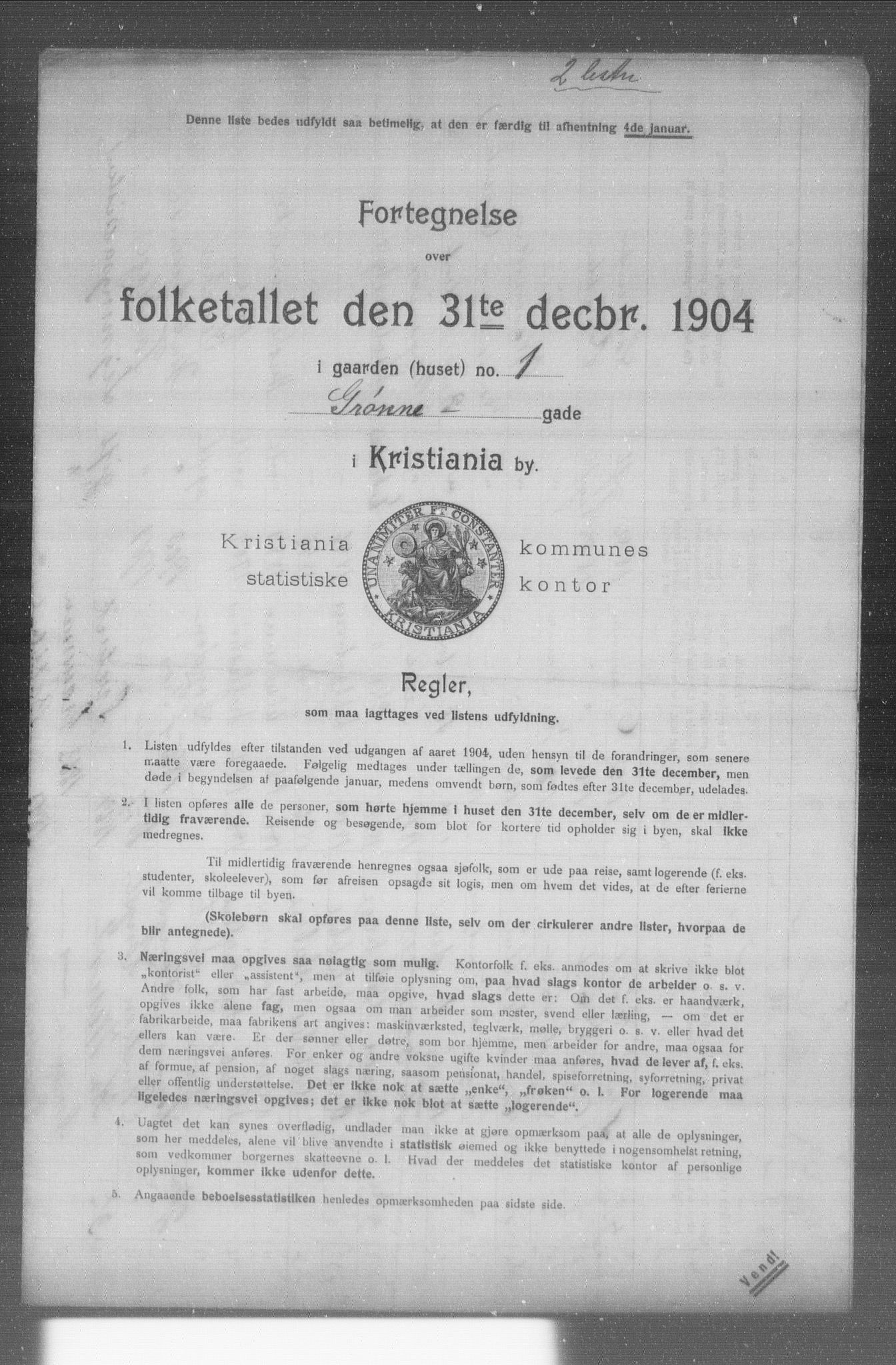 OBA, Municipal Census 1904 for Kristiania, 1904, p. 6498
