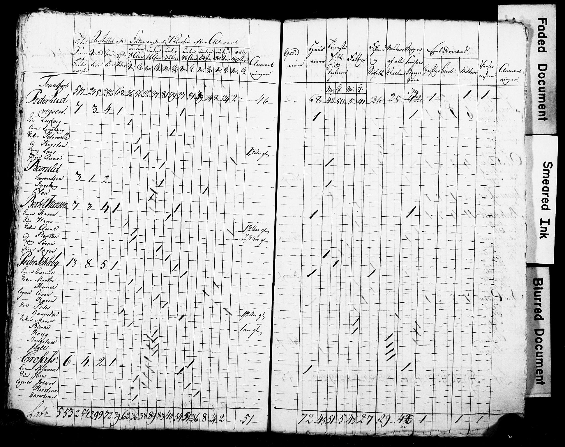 LOK, Census 1815 for Skien, 1815, p. 54