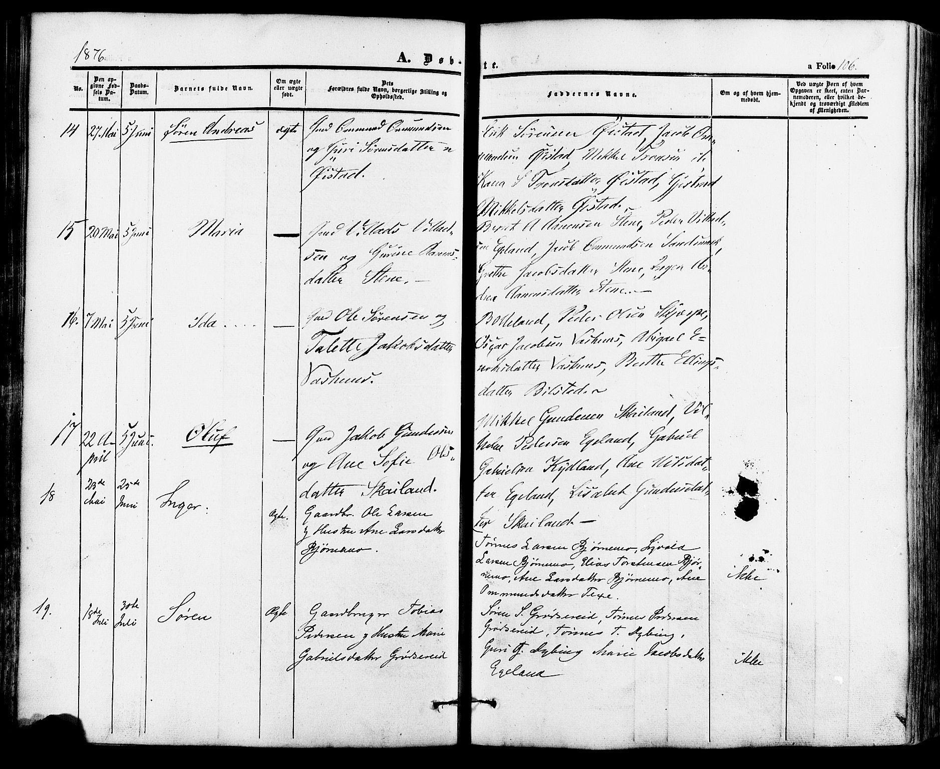 Lund sokneprestkontor, AV/SAST-A-101809/S06/L0010: Parish register (official) no. A 9, 1854-1886, p. 106