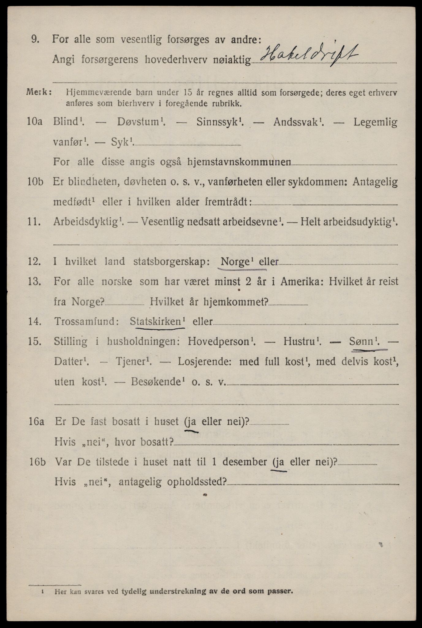 SAST, 1920 census for Vats, 1920, p. 818