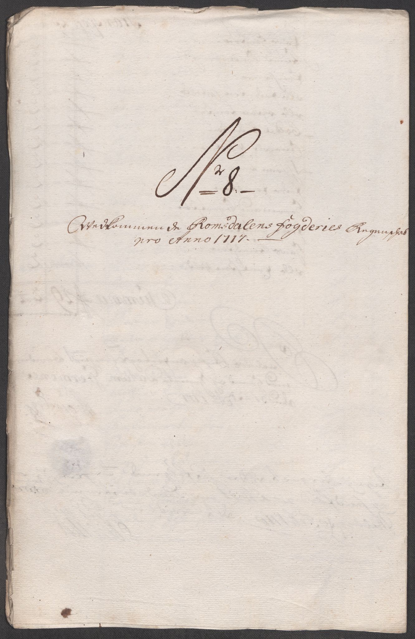 Rentekammeret inntil 1814, Reviderte regnskaper, Fogderegnskap, AV/RA-EA-4092/R55/L3664: Fogderegnskap Romsdal, 1717, p. 102