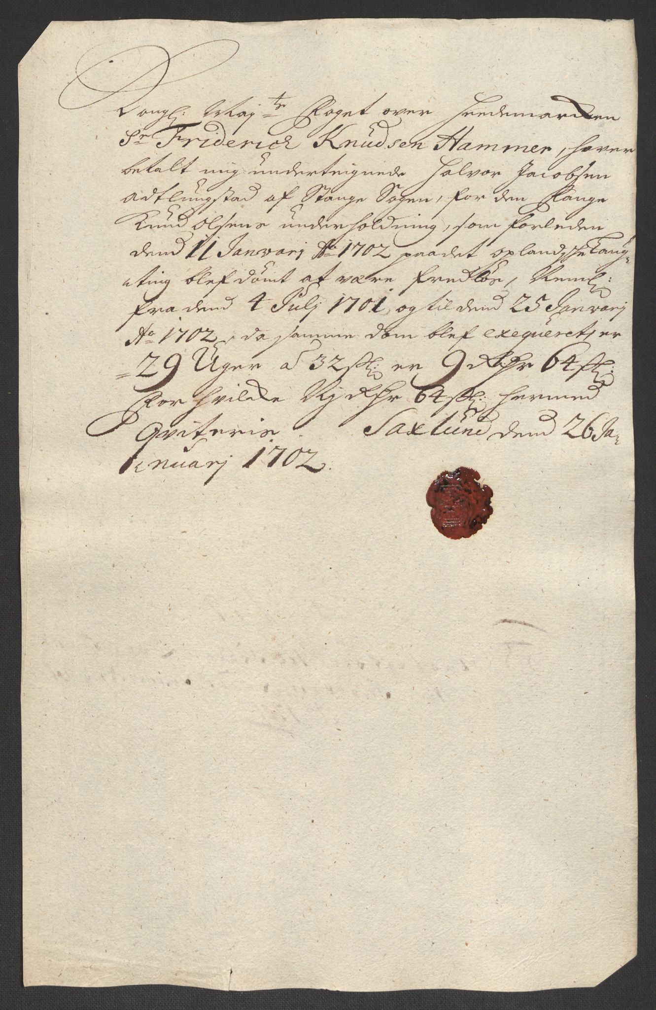 Rentekammeret inntil 1814, Reviderte regnskaper, Fogderegnskap, AV/RA-EA-4092/R16/L1040: Fogderegnskap Hedmark, 1701-1702, p. 184