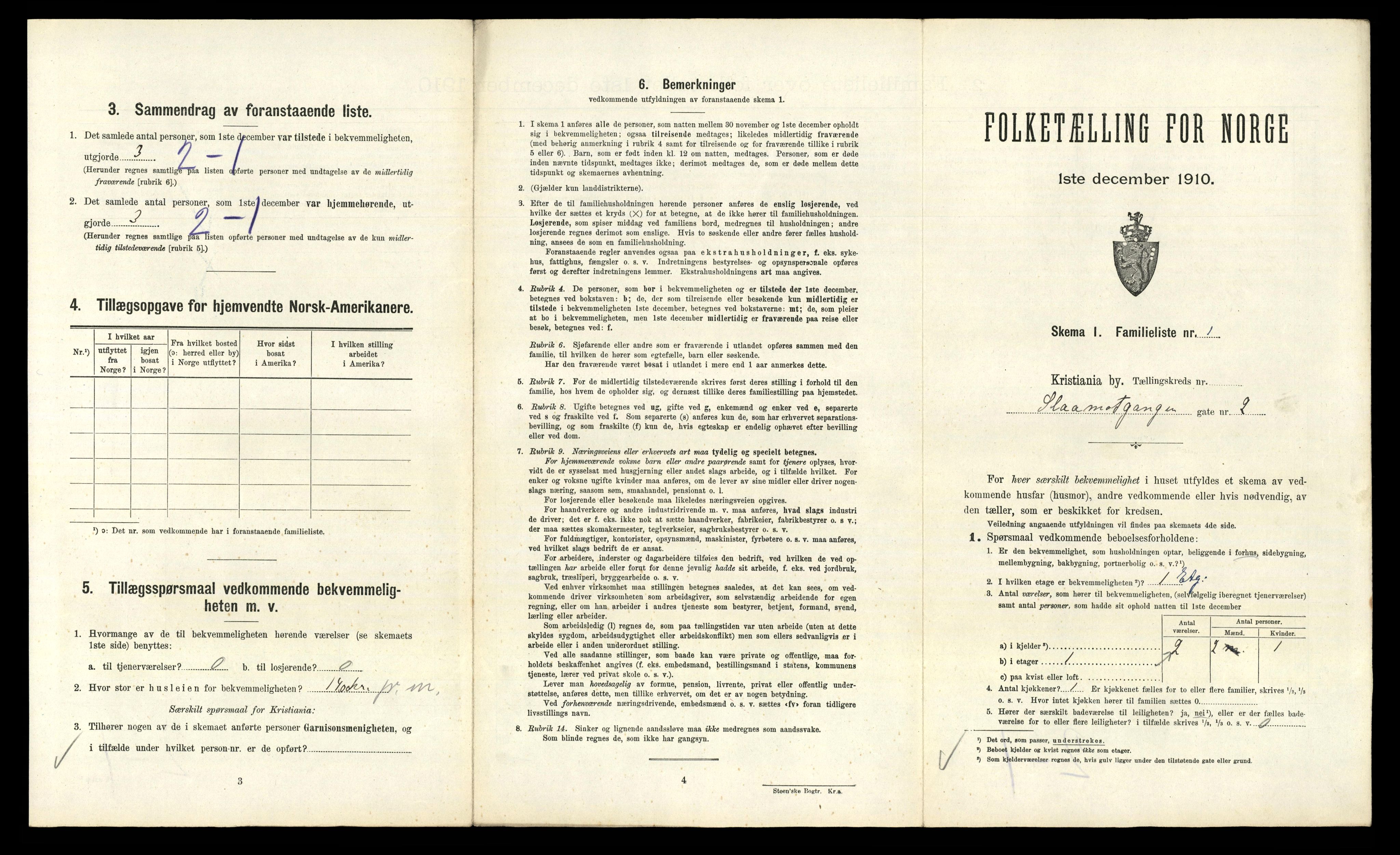 RA, 1910 census for Kristiania, 1910, p. 92483