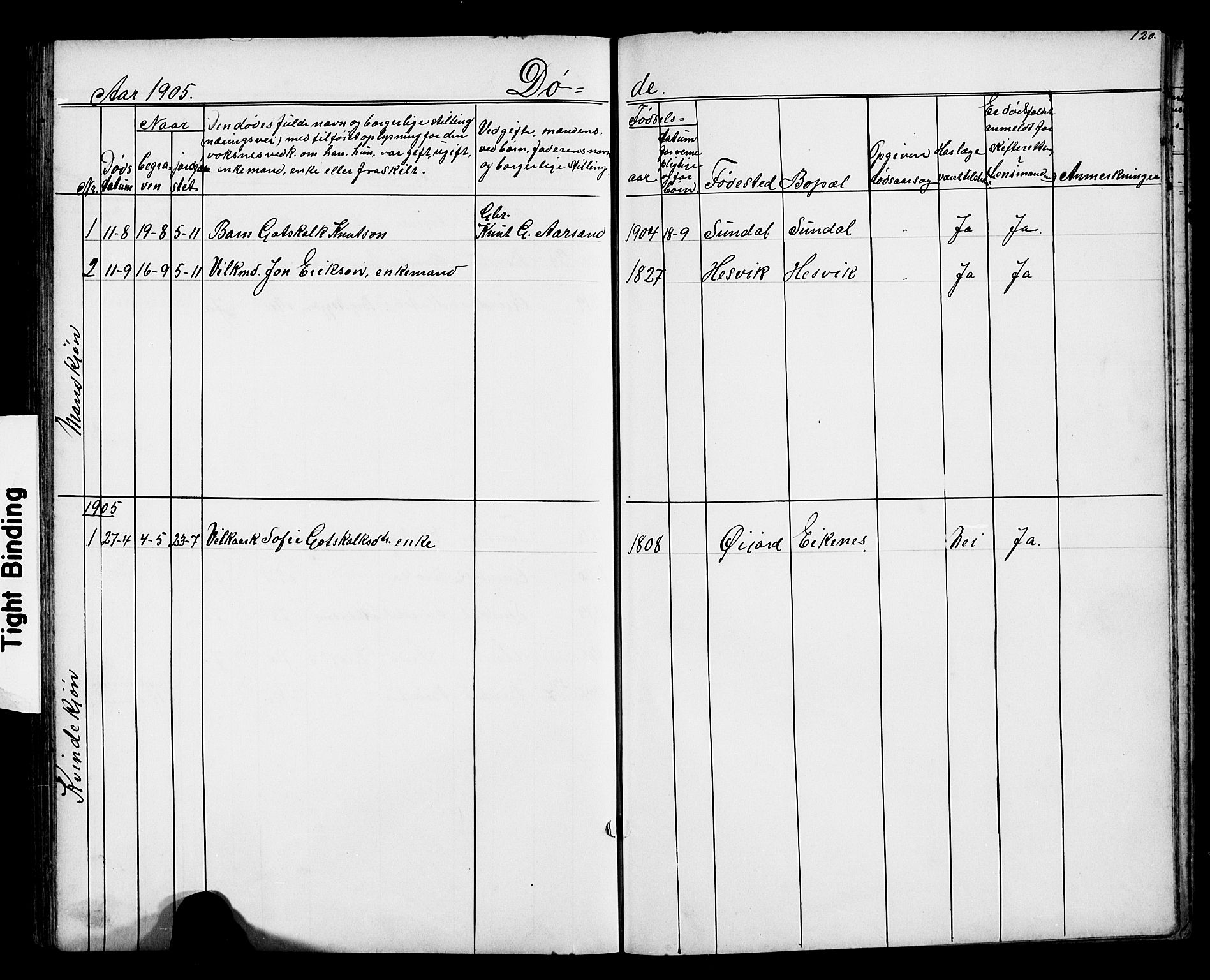 Kvinnherad sokneprestembete, SAB/A-76401/H/Hab: Parish register (copy) no. D 1, 1856-1905, p. 120