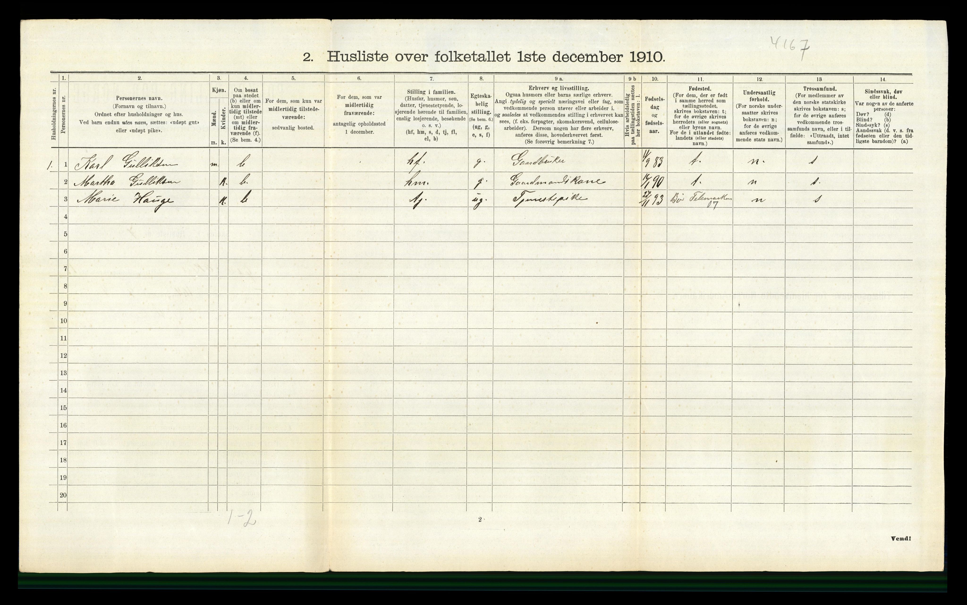 RA, 1910 census for Øvre Eiker, 1910, p. 1972