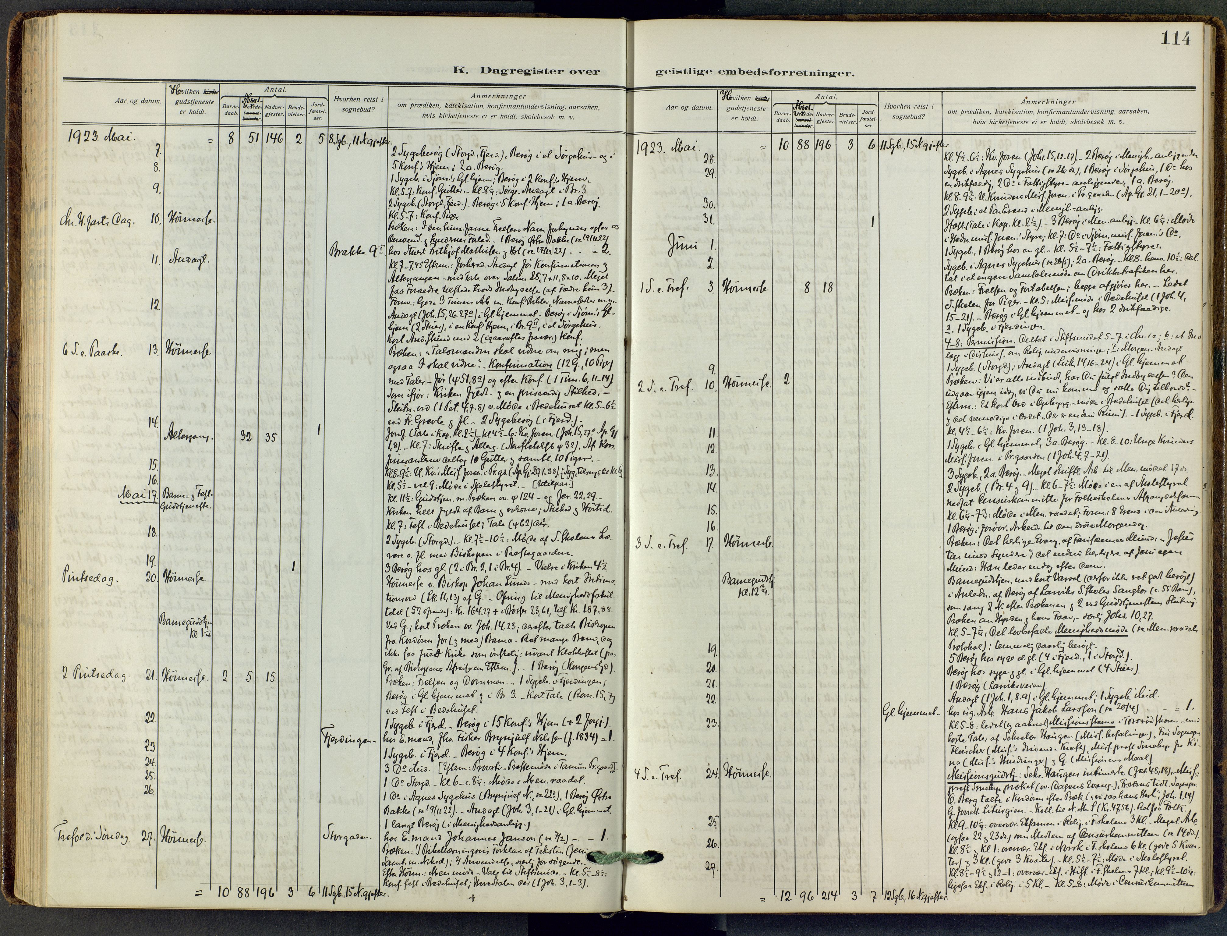 Stavern kirkebøker, AV/SAKO-A-318/F/Fa/L0010: Parish register (official) no. 10, 1916-1967, p. 114