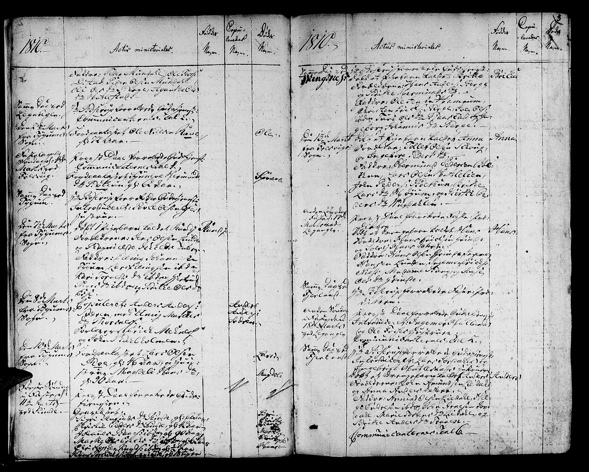 Leikanger sokneprestembete, AV/SAB-A-81001/H/Haa/Haaa/L0006: Parish register (official) no. A 6, 1810-1838, p. 3