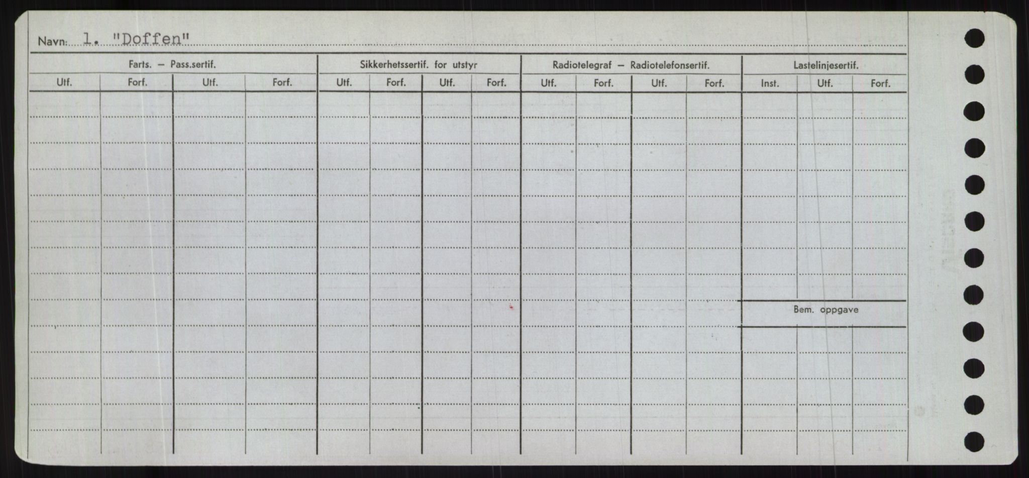 Sjøfartsdirektoratet med forløpere, Skipsmålingen, RA/S-1627/H/Hc/L0001: Lektere, A-Y, p. 104