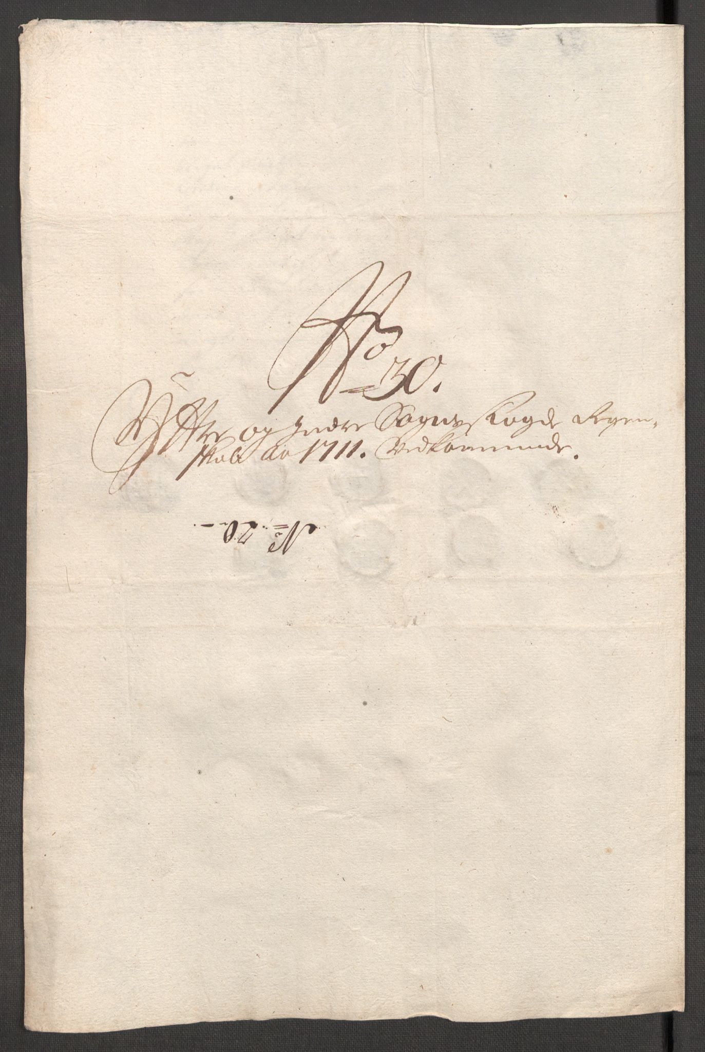 Rentekammeret inntil 1814, Reviderte regnskaper, Fogderegnskap, AV/RA-EA-4092/R52/L3317: Fogderegnskap Sogn, 1711, p. 211