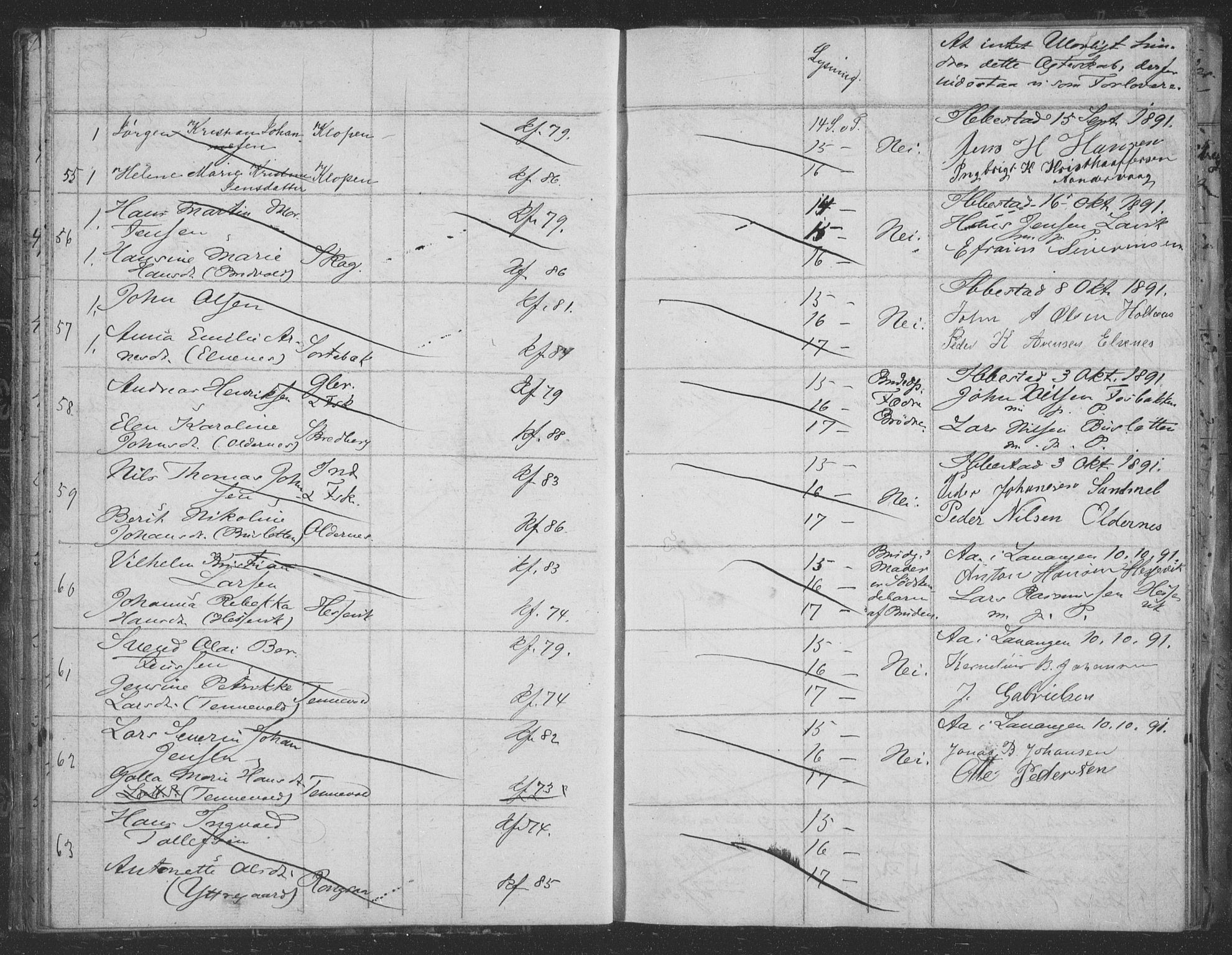 Ibestad sokneprestembete, AV/SATØ-S-0077/I/Ie/L0066: Banns register no. 66, 1888-1904