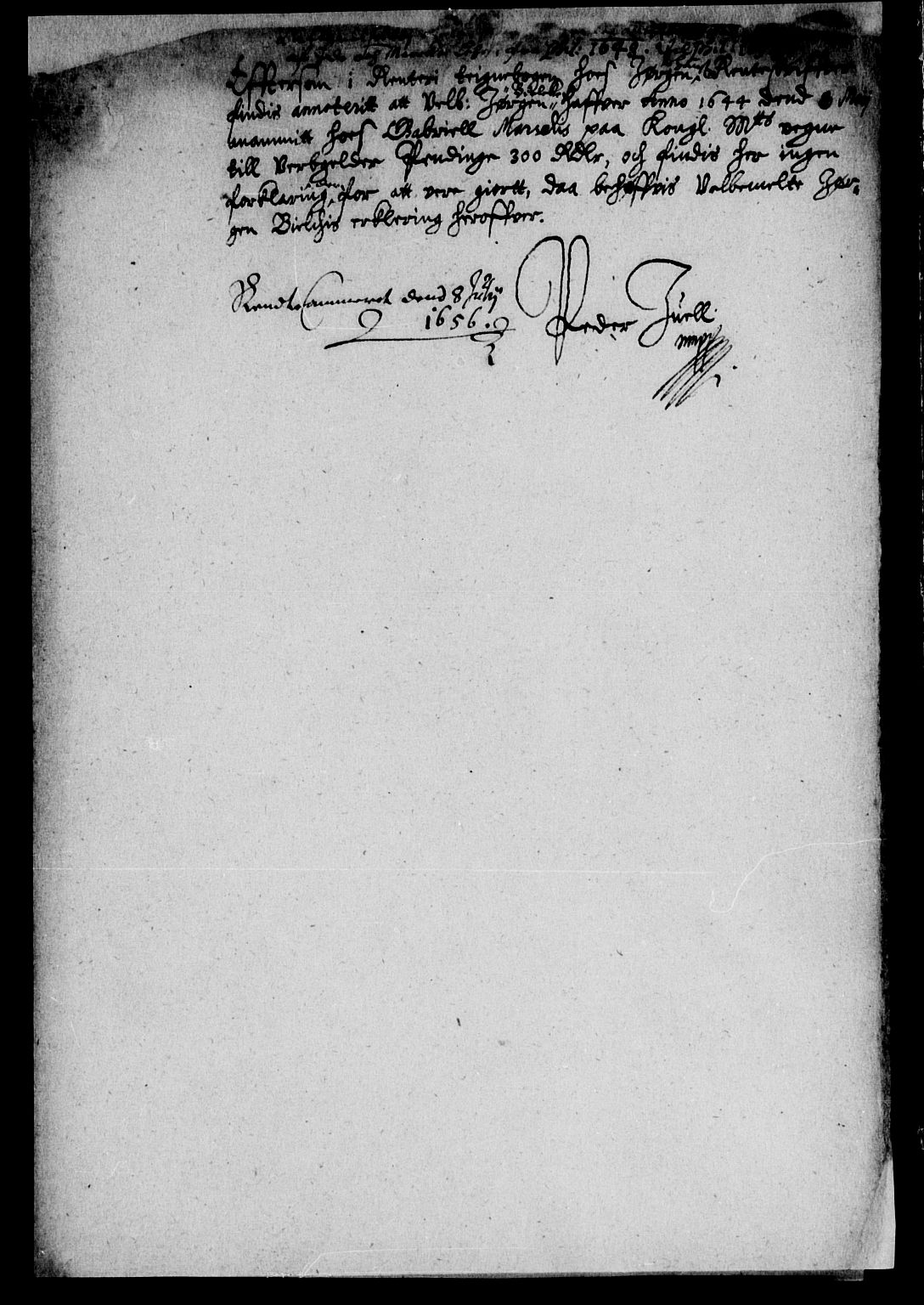 Rentekammeret inntil 1814, Reviderte regnskaper, Lensregnskaper, AV/RA-EA-5023/R/Rb/Rbb/L0006: Idd og Marker len, 1650-1656