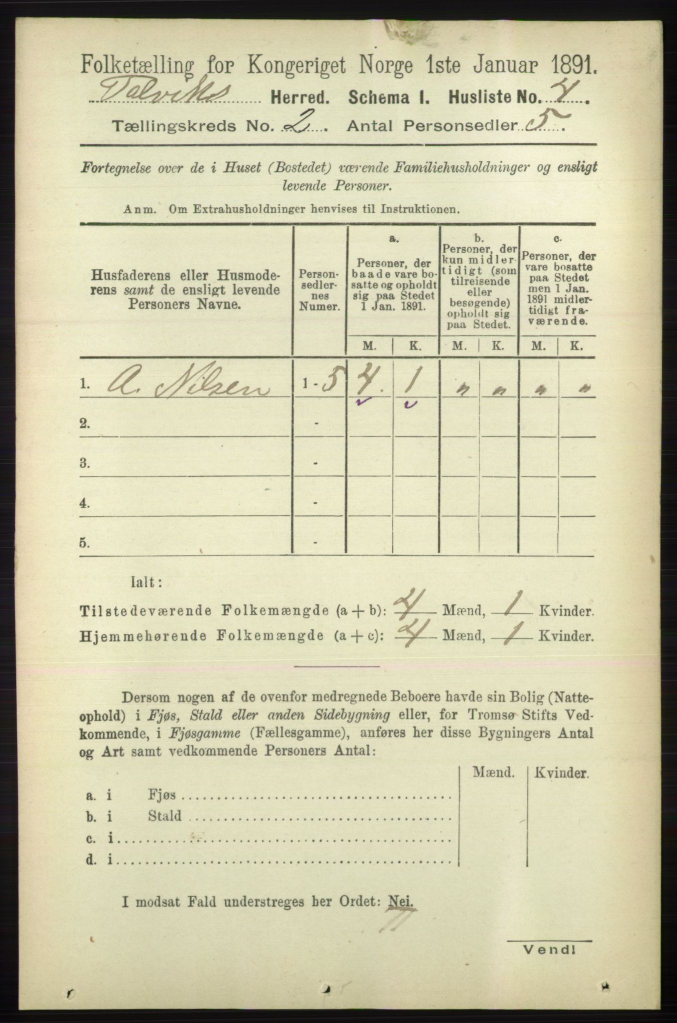 RA, 1891 census for 2013 Talvik, 1891, p. 511