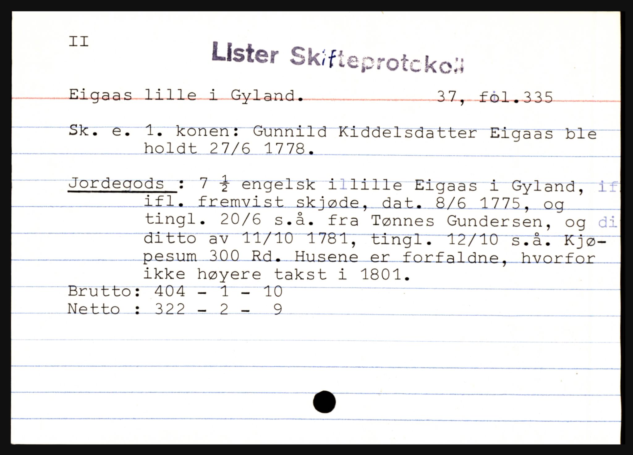 Lister sorenskriveri, AV/SAK-1221-0003/H, p. 6799