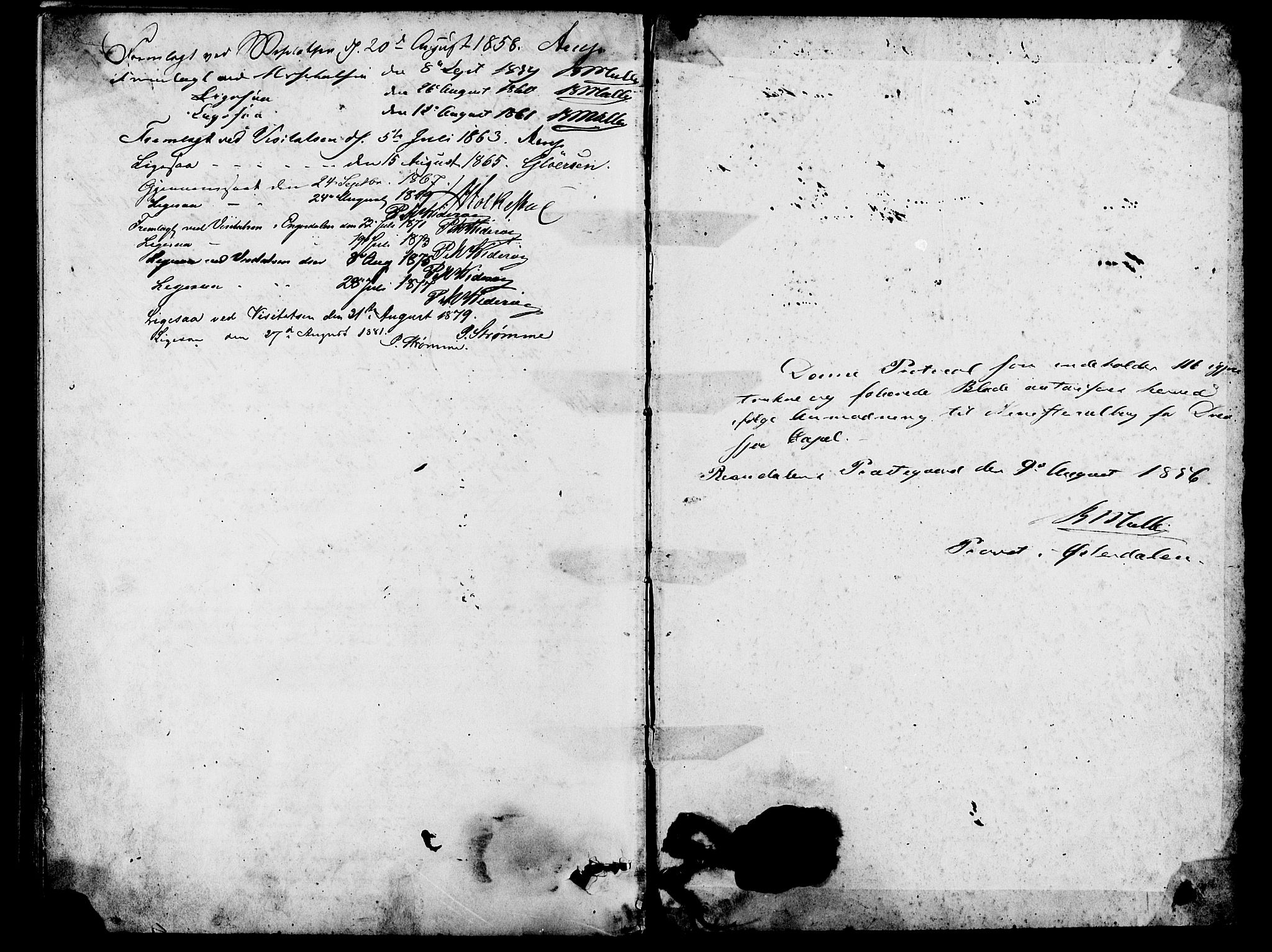 Rendalen prestekontor, SAH/PREST-054/H/Ha/Hab/L0002: Parish register (copy) no. 2, 1858-1880