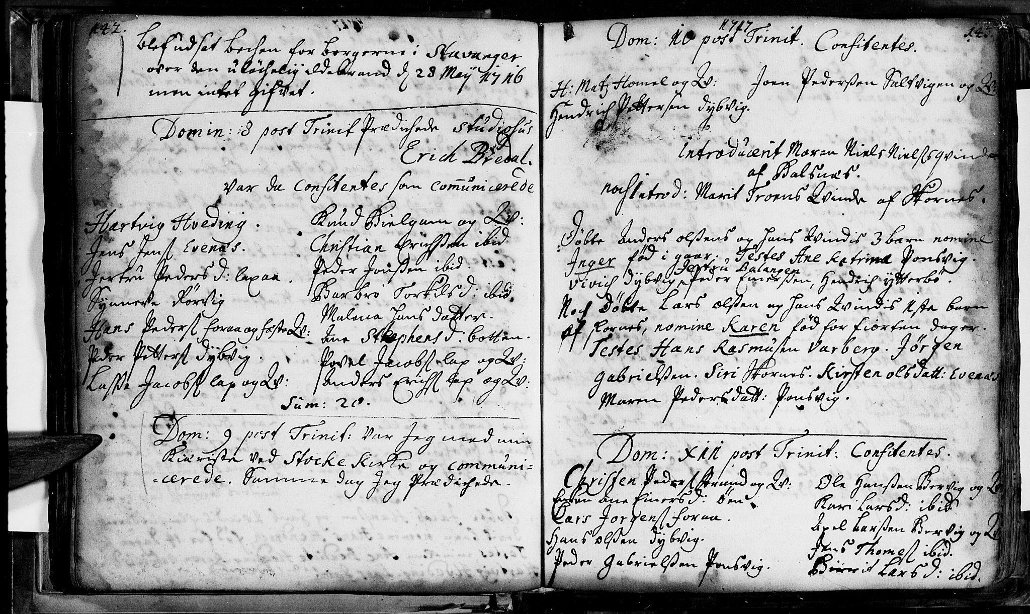Ministerialprotokoller, klokkerbøker og fødselsregistre - Nordland, SAT/A-1459/863/L0890: Parish register (official) no. 863A02, 1714-1732, p. 142-143