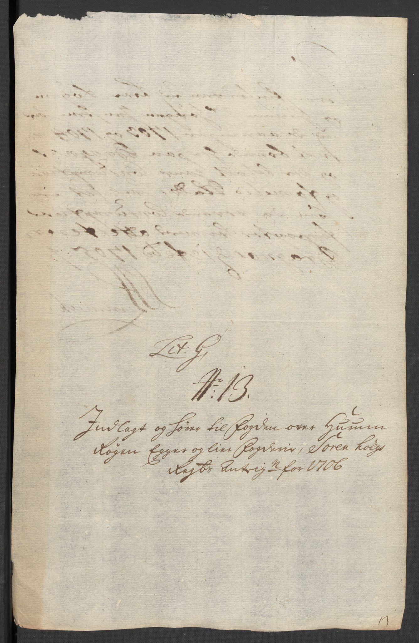 Rentekammeret inntil 1814, Reviderte regnskaper, Fogderegnskap, AV/RA-EA-4092/R30/L1701: Fogderegnskap Hurum, Røyken, Eiker og Lier, 1706-1707, p. 239