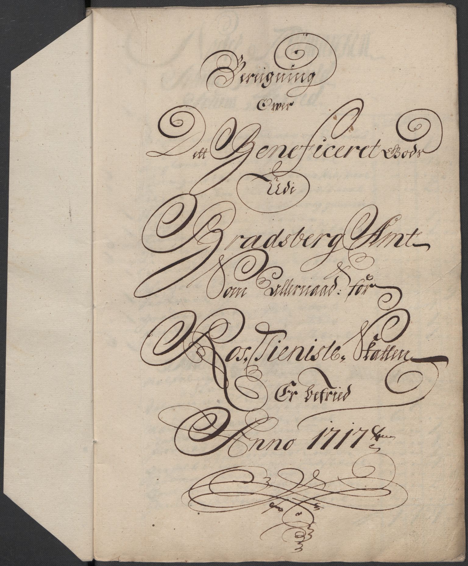 Rentekammeret inntil 1814, Reviderte regnskaper, Fogderegnskap, AV/RA-EA-4092/R36/L2129: Fogderegnskap Øvre og Nedre Telemark og Bamble, 1717, p. 60