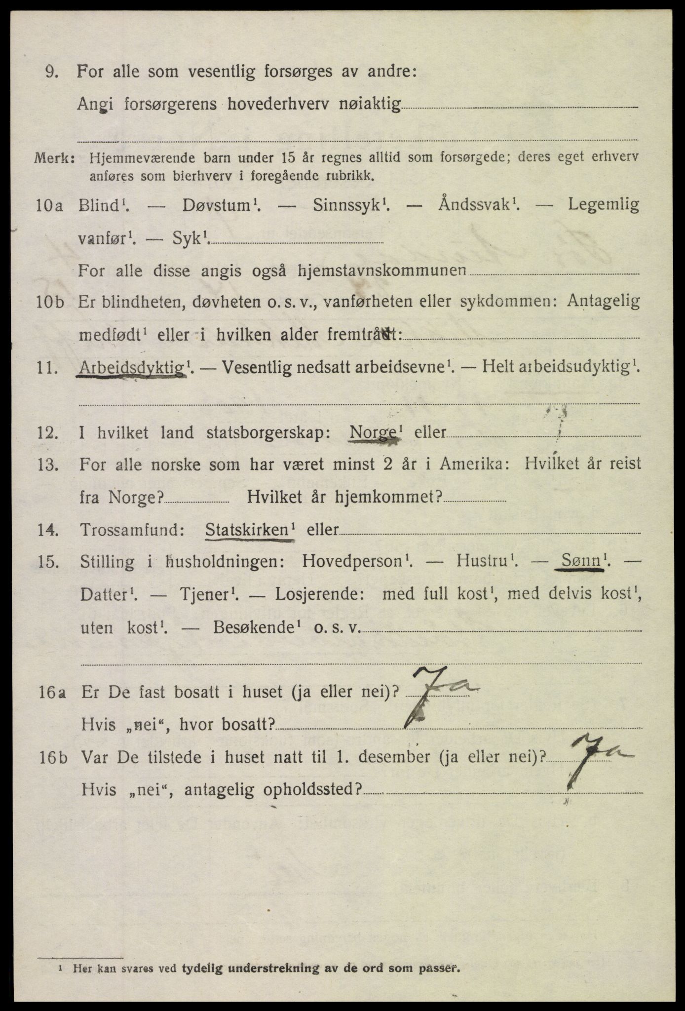 SAH, 1920 census for Sør-Aurdal, 1920, p. 2646