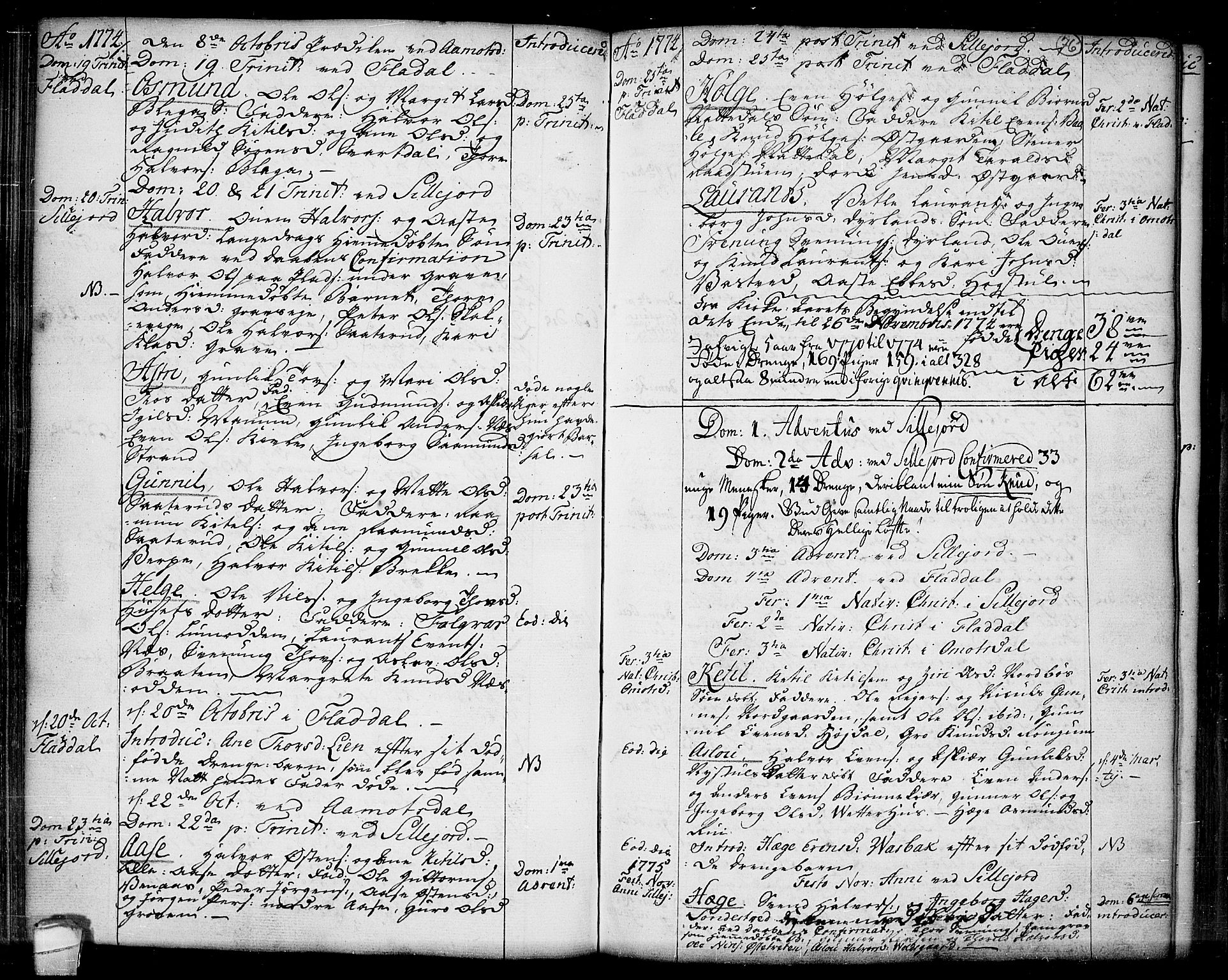 Seljord kirkebøker, SAKO/A-20/F/Fa/L0007: Parish register (official) no. I 7, 1755-1800, p. 76