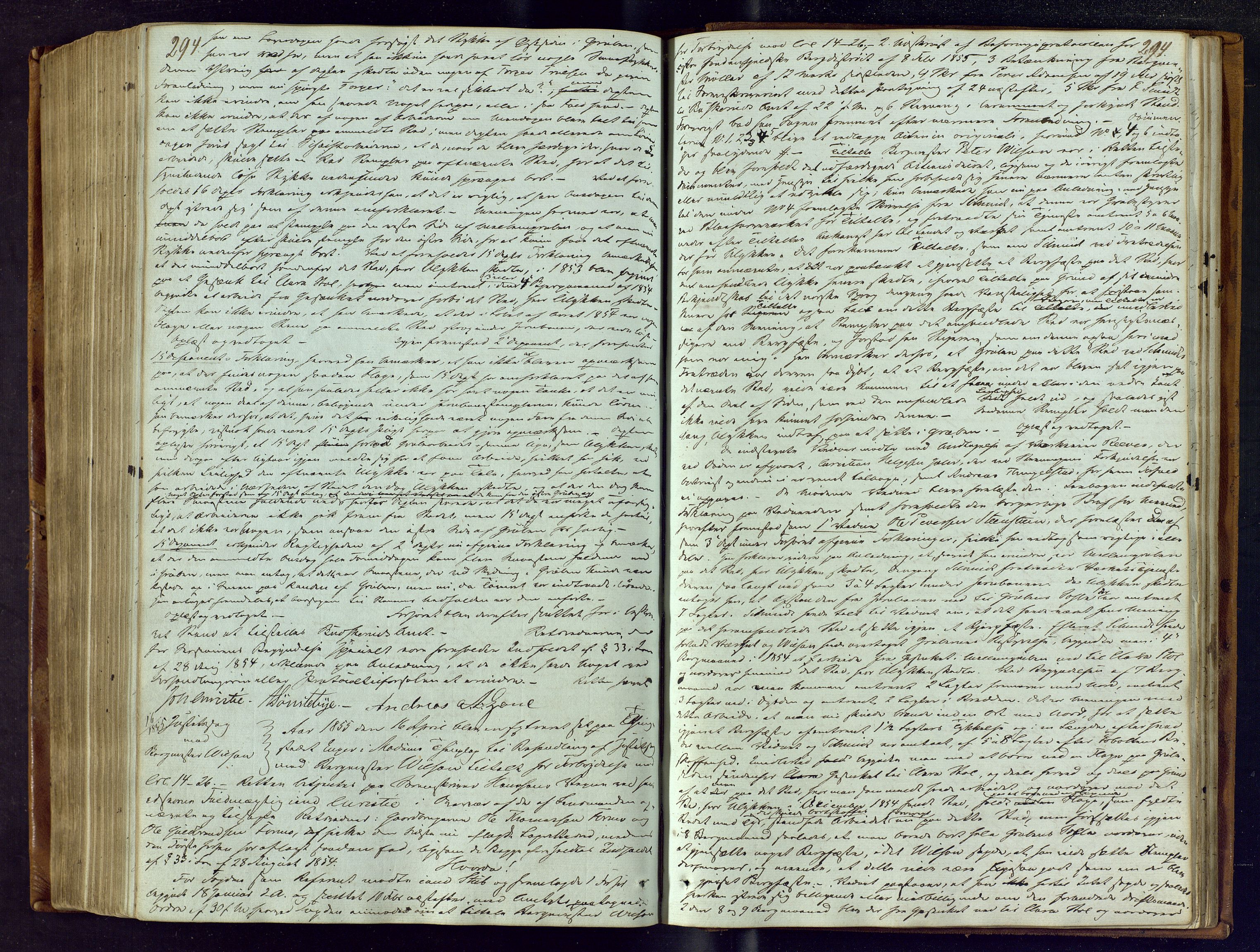 Eiker, Modum og Sigdal sorenskriveri, AV/SAKO-A-123/F/Fc/L0010: Ekstrarettsprotokoll - Modum, 1847-1857, p. 294