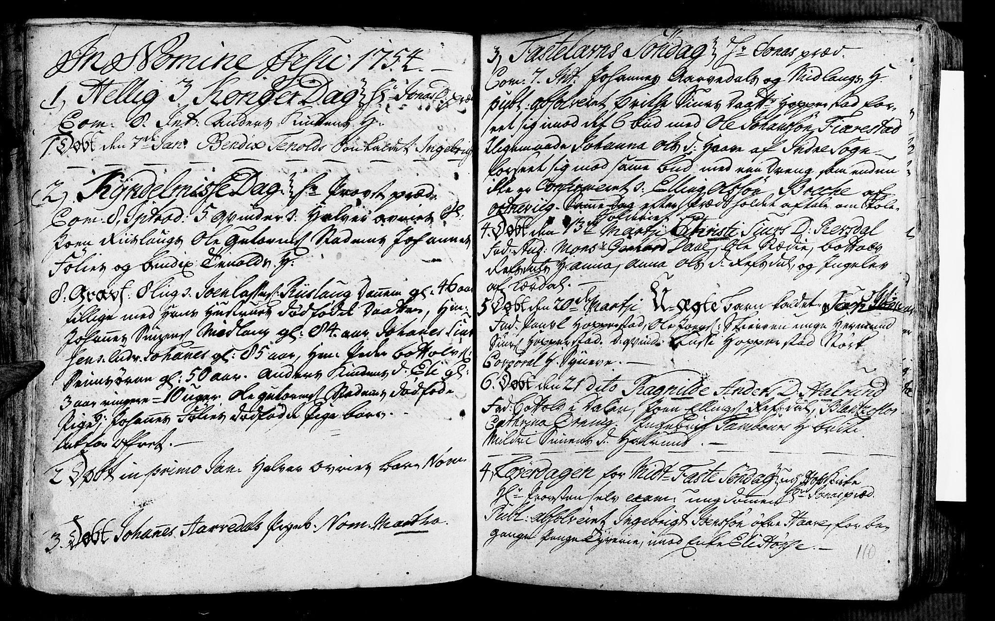 Vik sokneprestembete, AV/SAB-A-81501/H/Haa/Haaa/L0002: Parish register (official) no. A 2 / 1, 1740-1757, p. 110