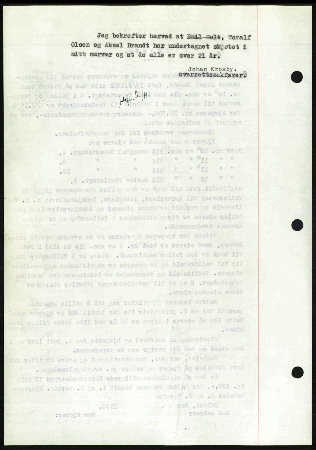 Idd og Marker sorenskriveri, AV/SAO-A-10283/G/Gb/Gbb/L0014: Mortgage book no. A14, 1950-1950, Diary no: : 614/1950