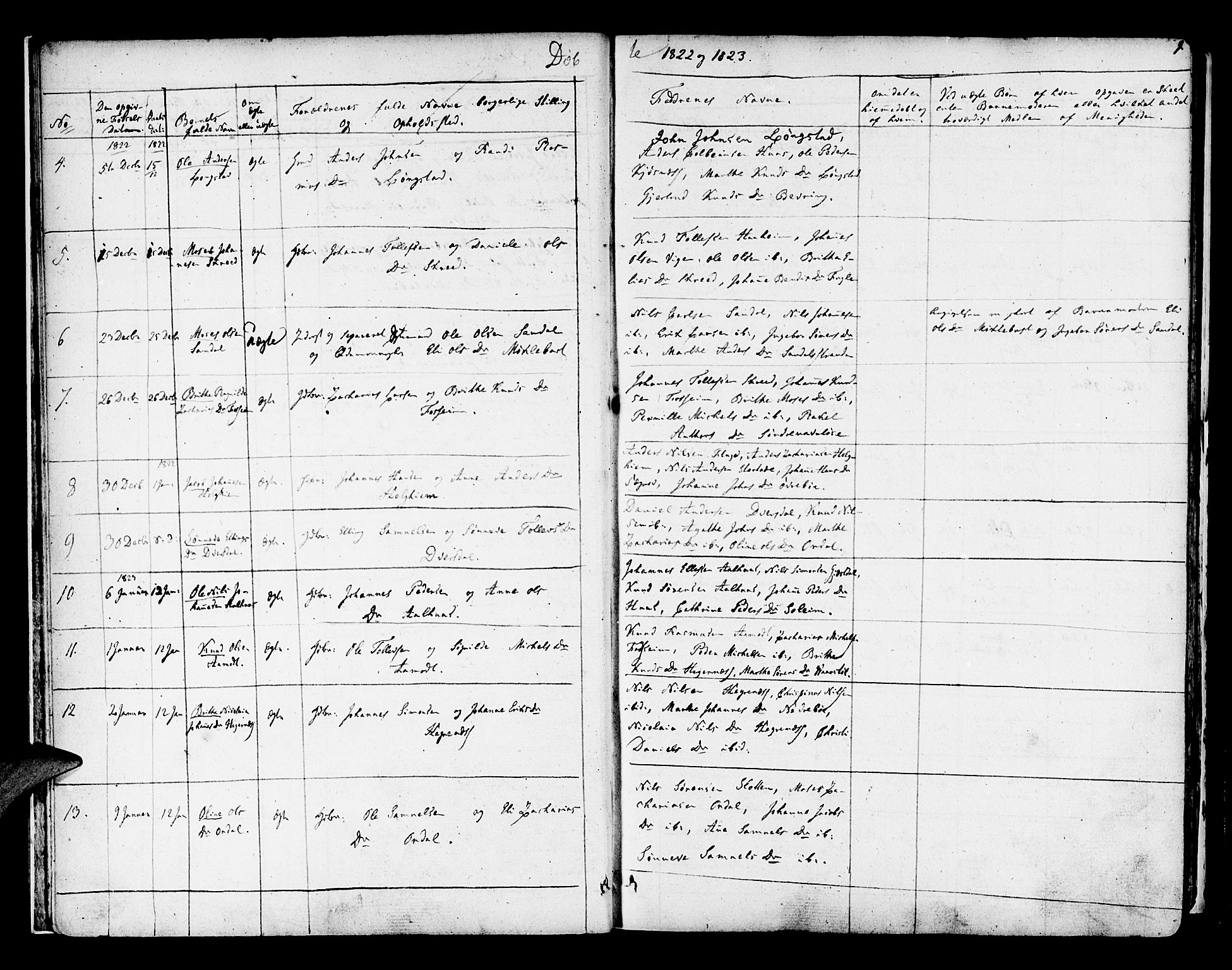 Jølster sokneprestembete, SAB/A-80701/H/Haa/Haaa/L0008: Parish register (official) no. A 8, 1821-1833, p. 9