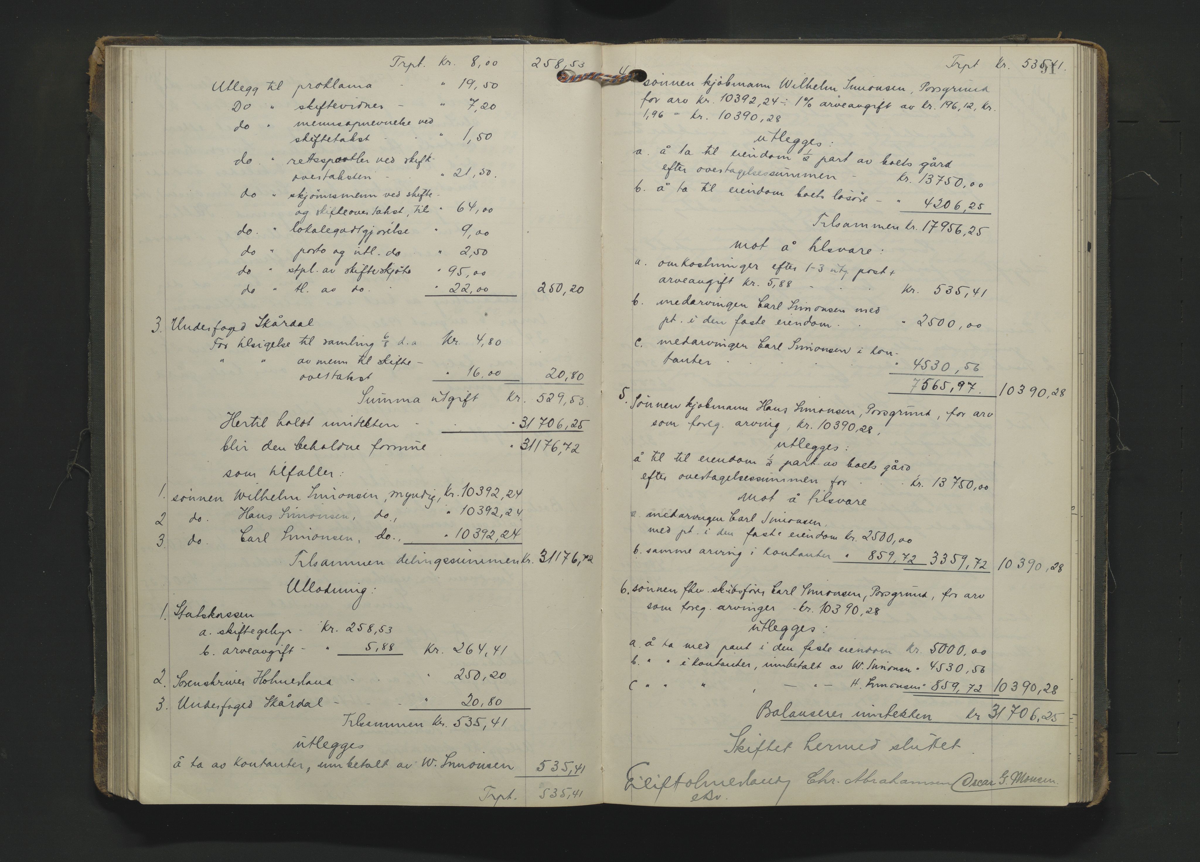 Gjerpen sorenskriveri, SAKO/A-216/H/Hb/Hbc/Hbcb/L0002: Skifteutlodningsprotokoll, Porsgrunn by, 1914-1925, p. 90b-91a