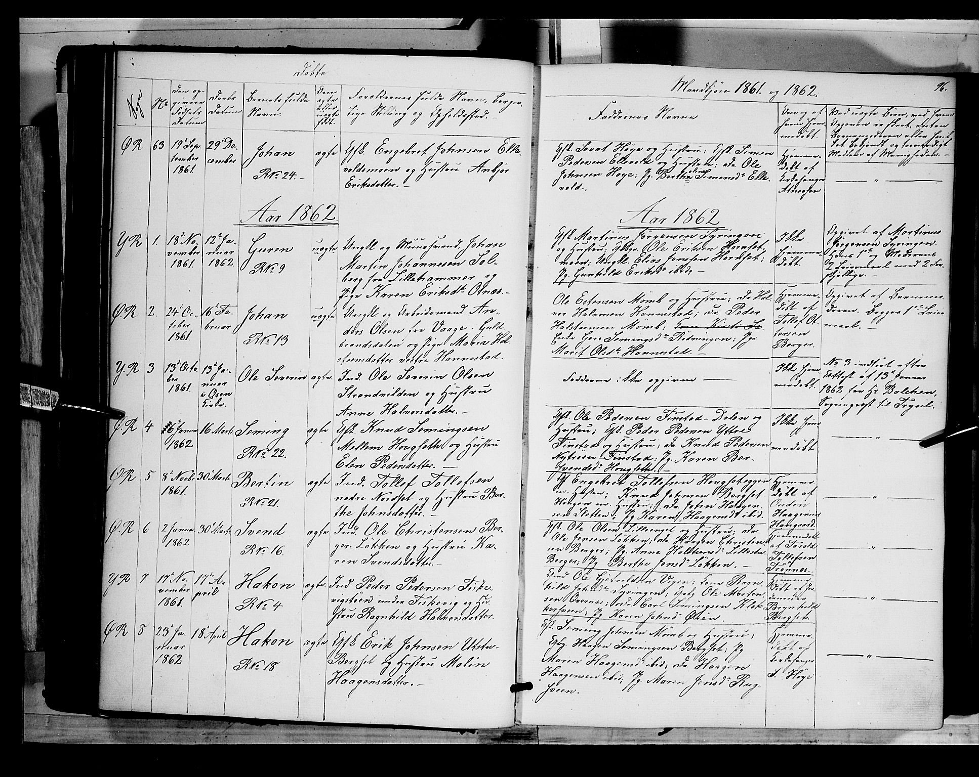 Rendalen prestekontor, SAH/PREST-054/H/Ha/Haa/L0005: Parish register (official) no. 5, 1853-1866, p. 96