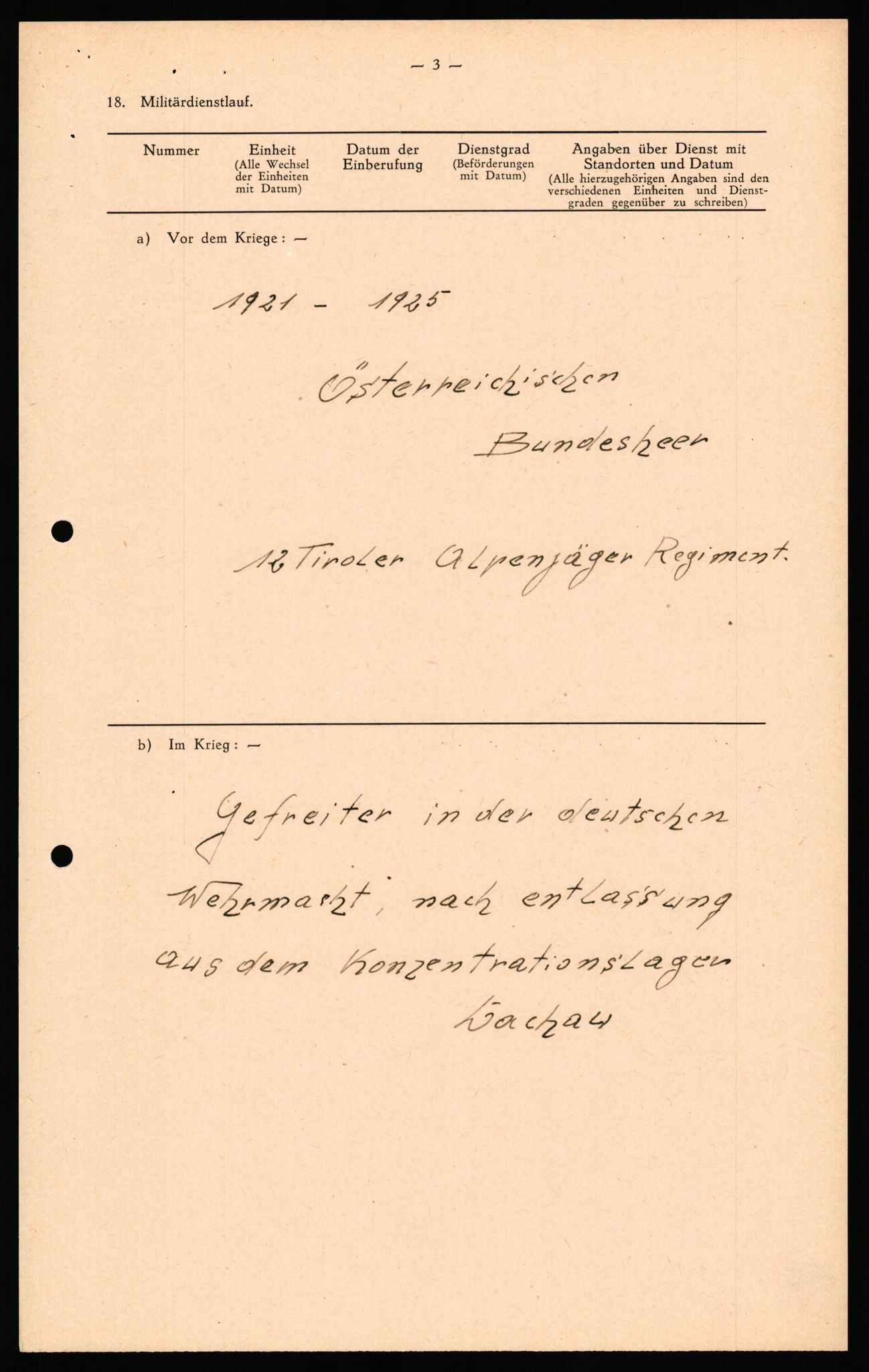 Forsvaret, Forsvarets overkommando II, AV/RA-RAFA-3915/D/Db/L0039: CI Questionaires. Tyske okkupasjonsstyrker i Norge. Østerrikere., 1945-1946, p. 77
