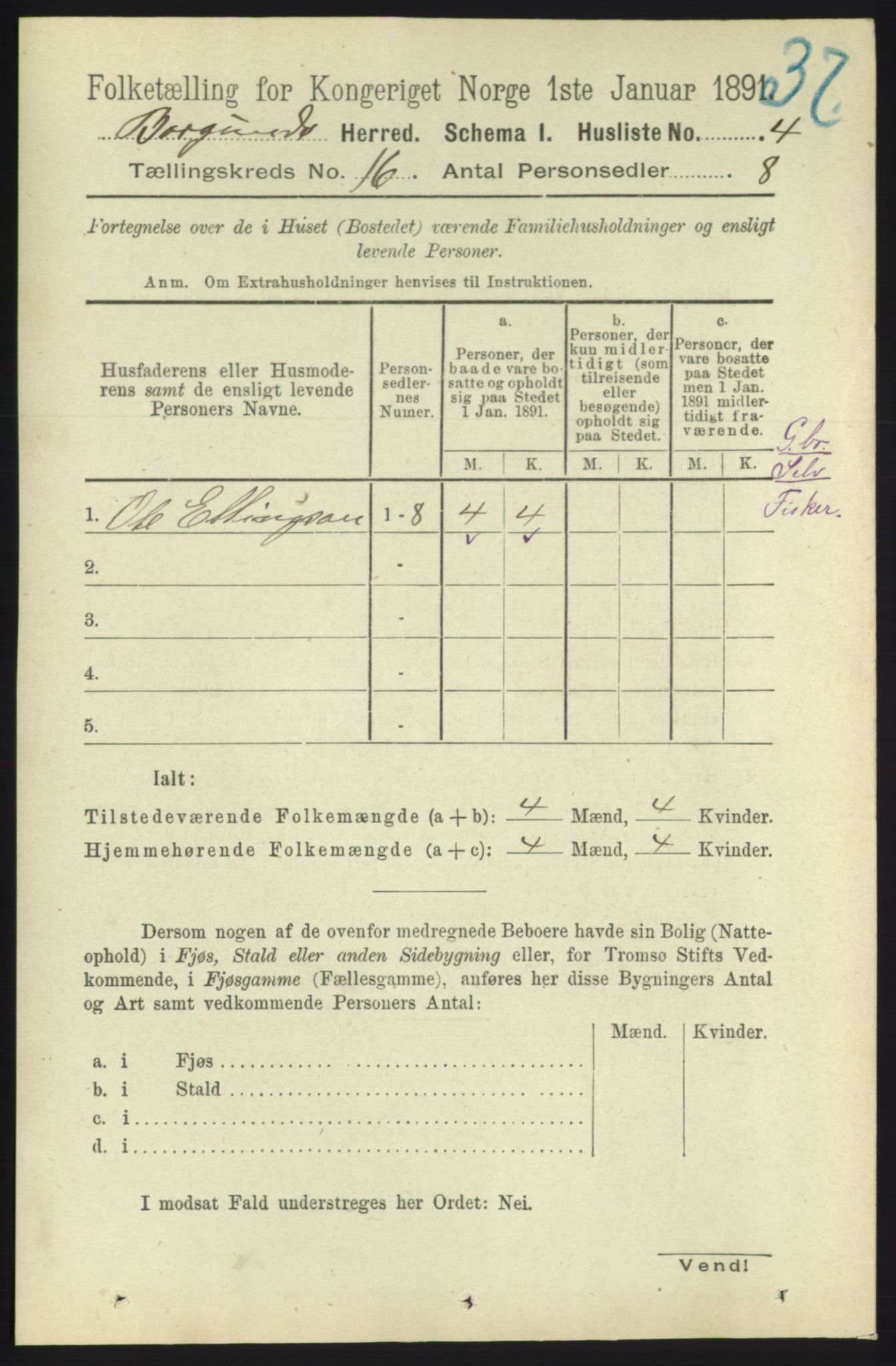 RA, 1891 census for 1531 Borgund, 1891, p. 4746