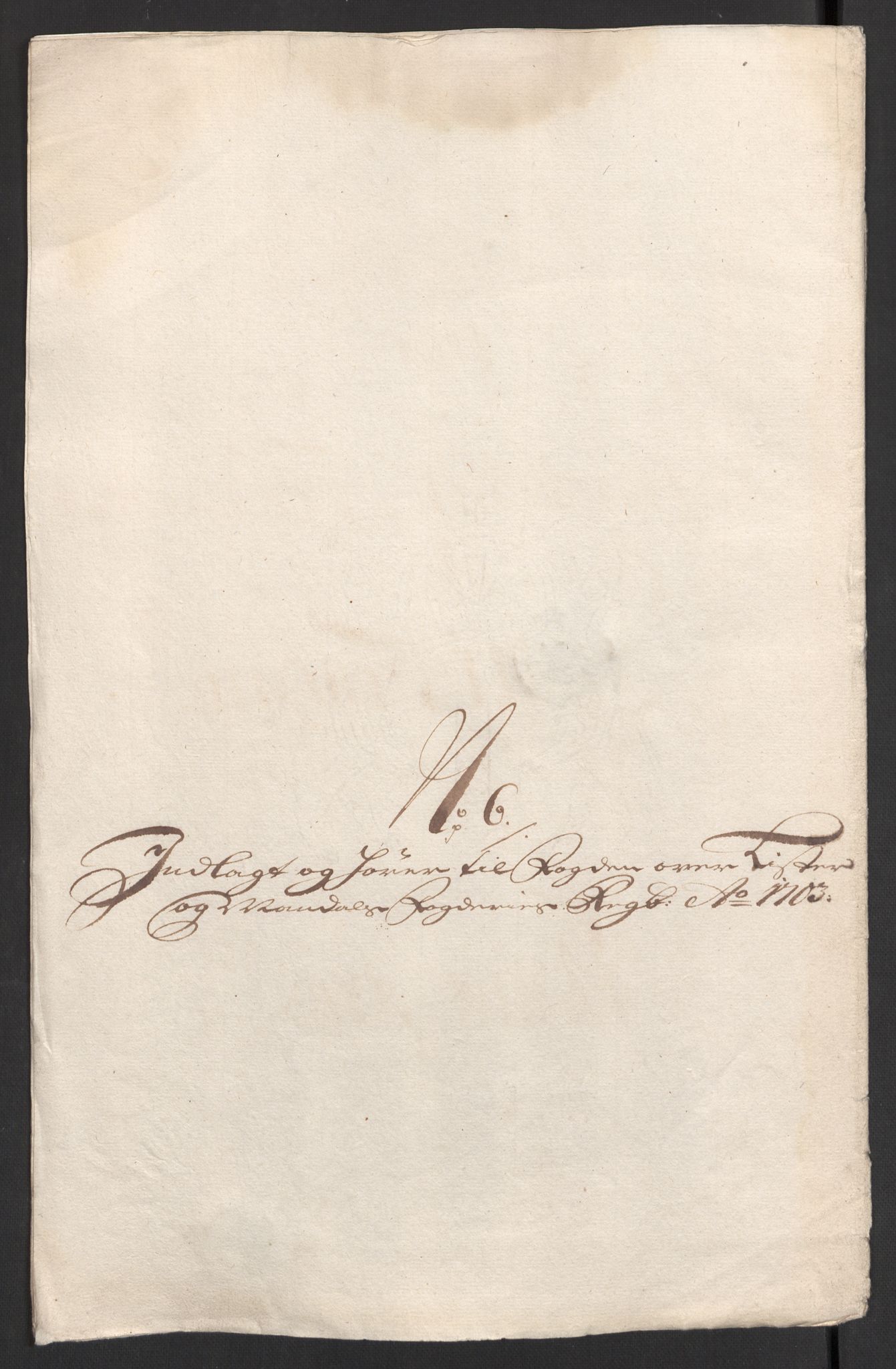 Rentekammeret inntil 1814, Reviderte regnskaper, Fogderegnskap, RA/EA-4092/R43/L2550: Fogderegnskap Lista og Mandal, 1703-1704, p. 57