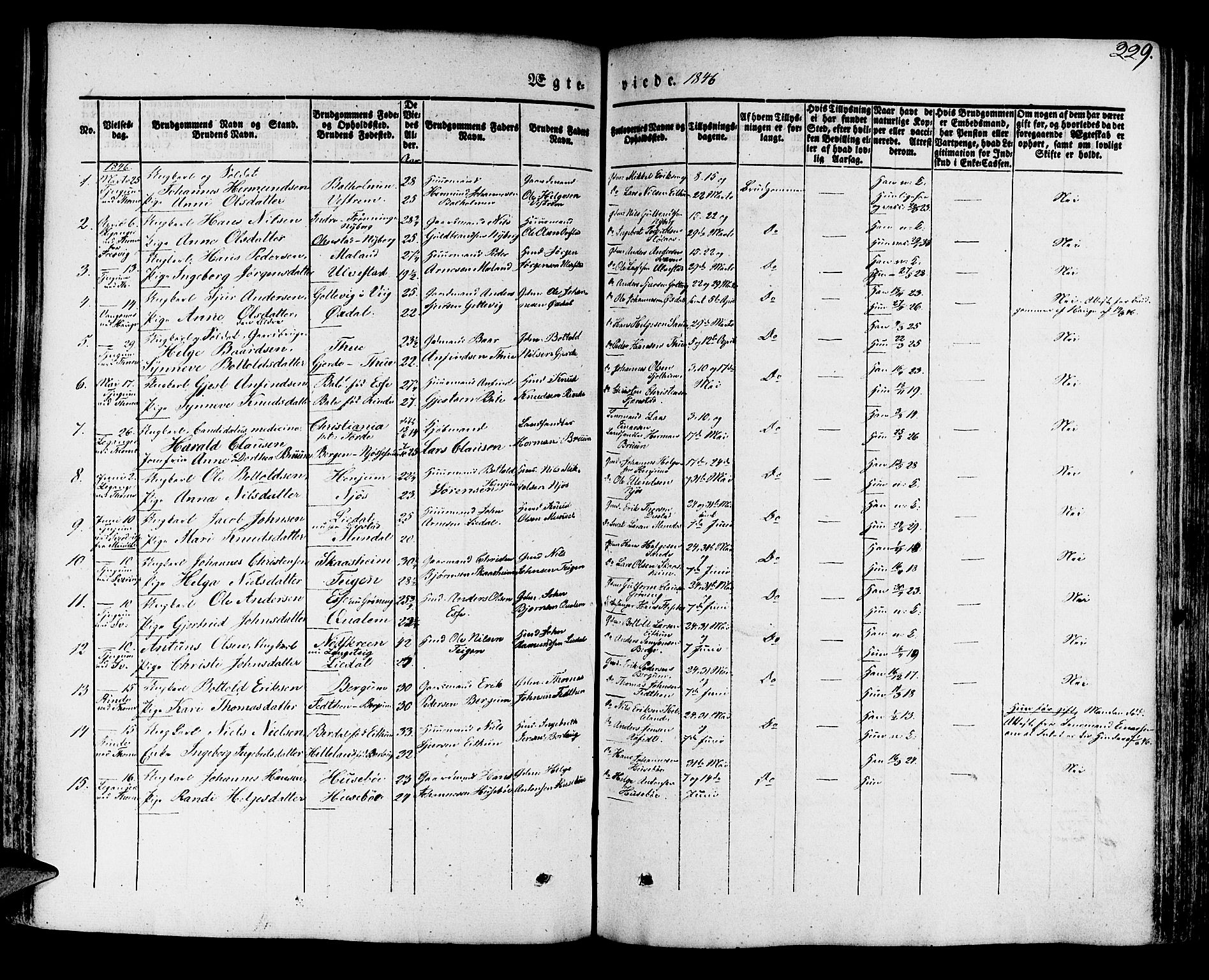 Leikanger sokneprestembete, SAB/A-81001: Parish register (official) no. A 7, 1838-1851, p. 229