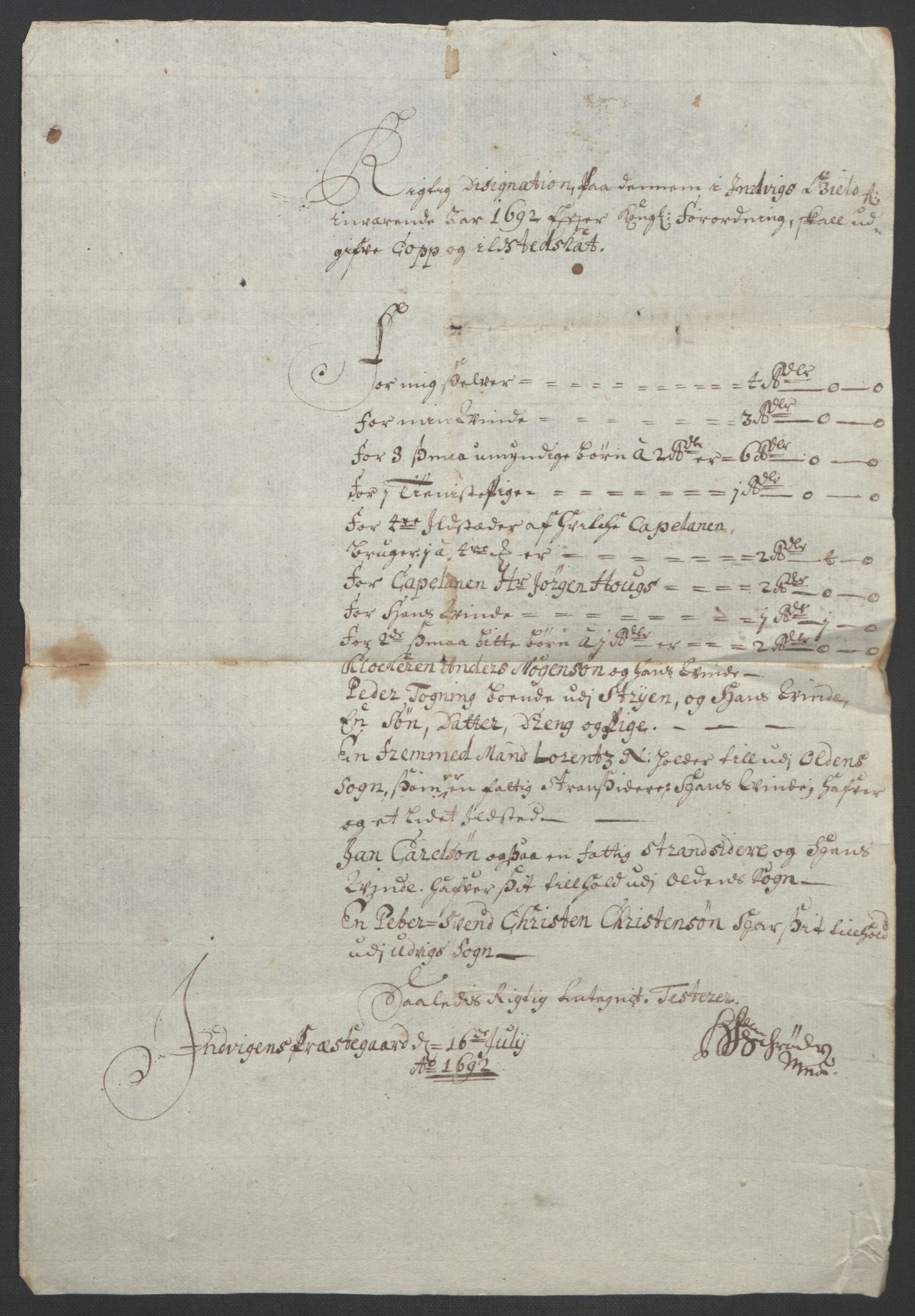 Rentekammeret inntil 1814, Reviderte regnskaper, Fogderegnskap, RA/EA-4092/R53/L3420: Fogderegnskap Sunn- og Nordfjord, 1691-1692, p. 338