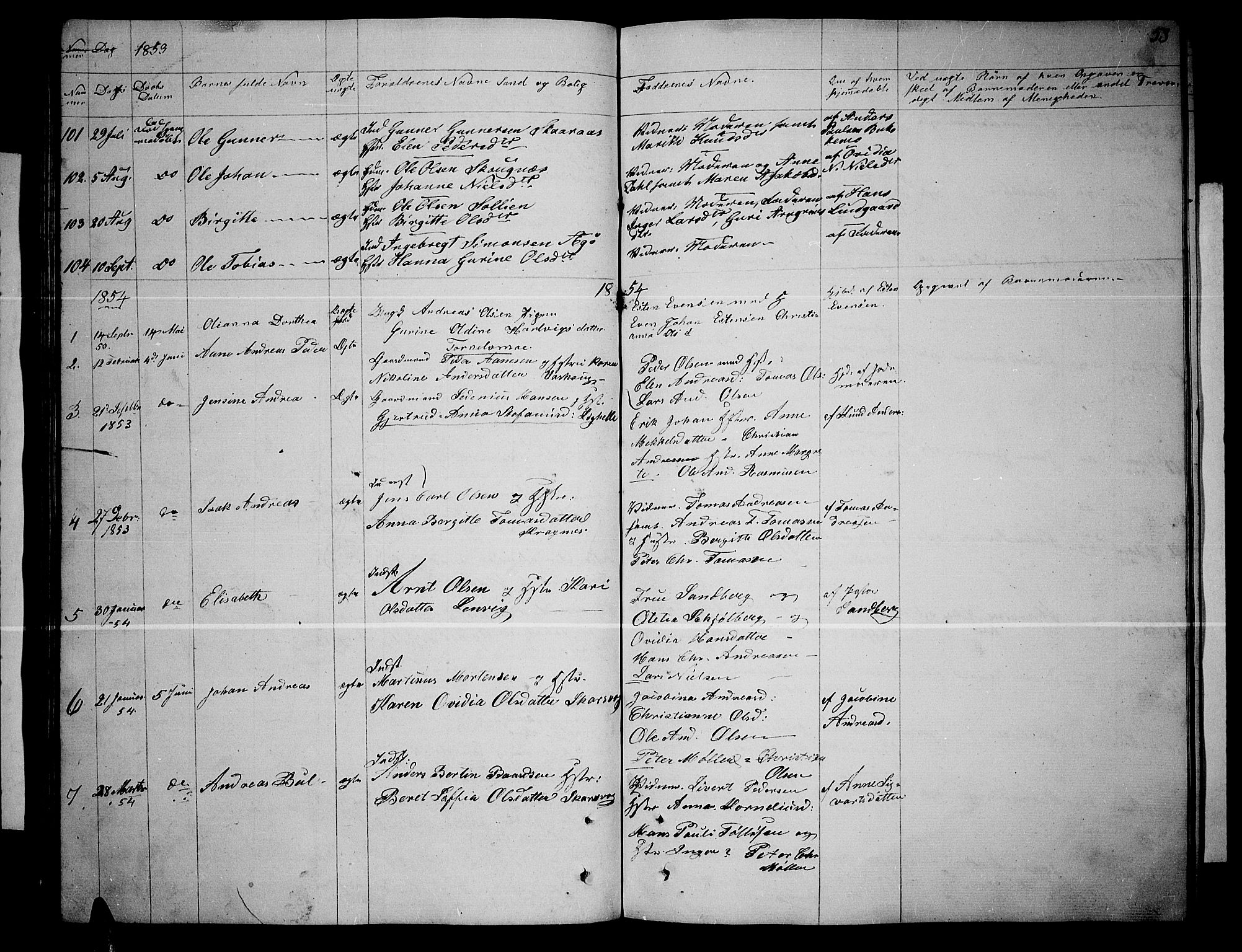 Lenvik sokneprestembete, SATØ/S-1310/H/Ha/Hab/L0003klokker: Parish register (copy) no. 3, 1844-1858, p. 58