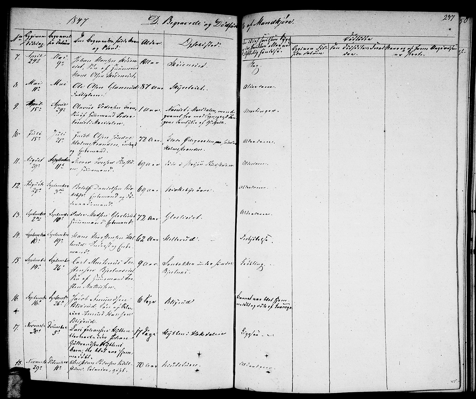 Nittedal prestekontor Kirkebøker, AV/SAO-A-10365a/F/Fa/L0004: Parish register (official) no. I 4, 1836-1849, p. 247