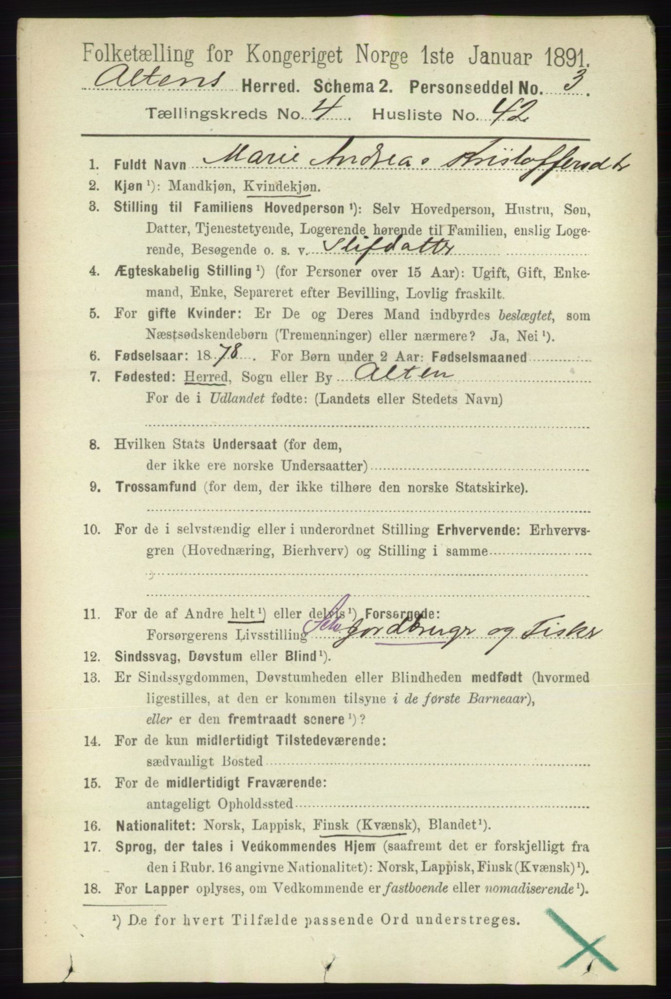 RA, 1891 census for 2012 Alta, 1891, p. 1567
