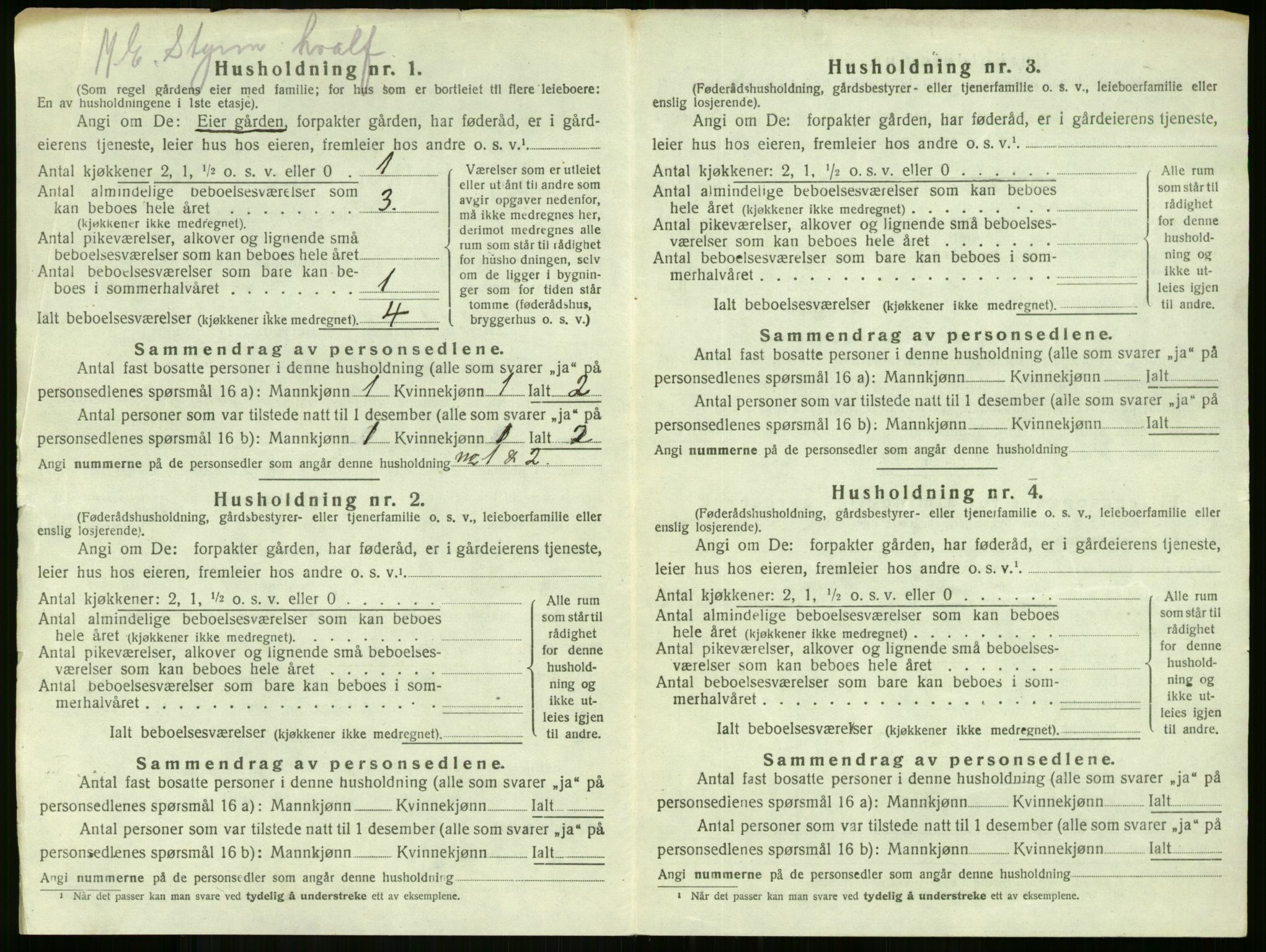 SAKO, 1920 census for Stokke, 1920, p. 984