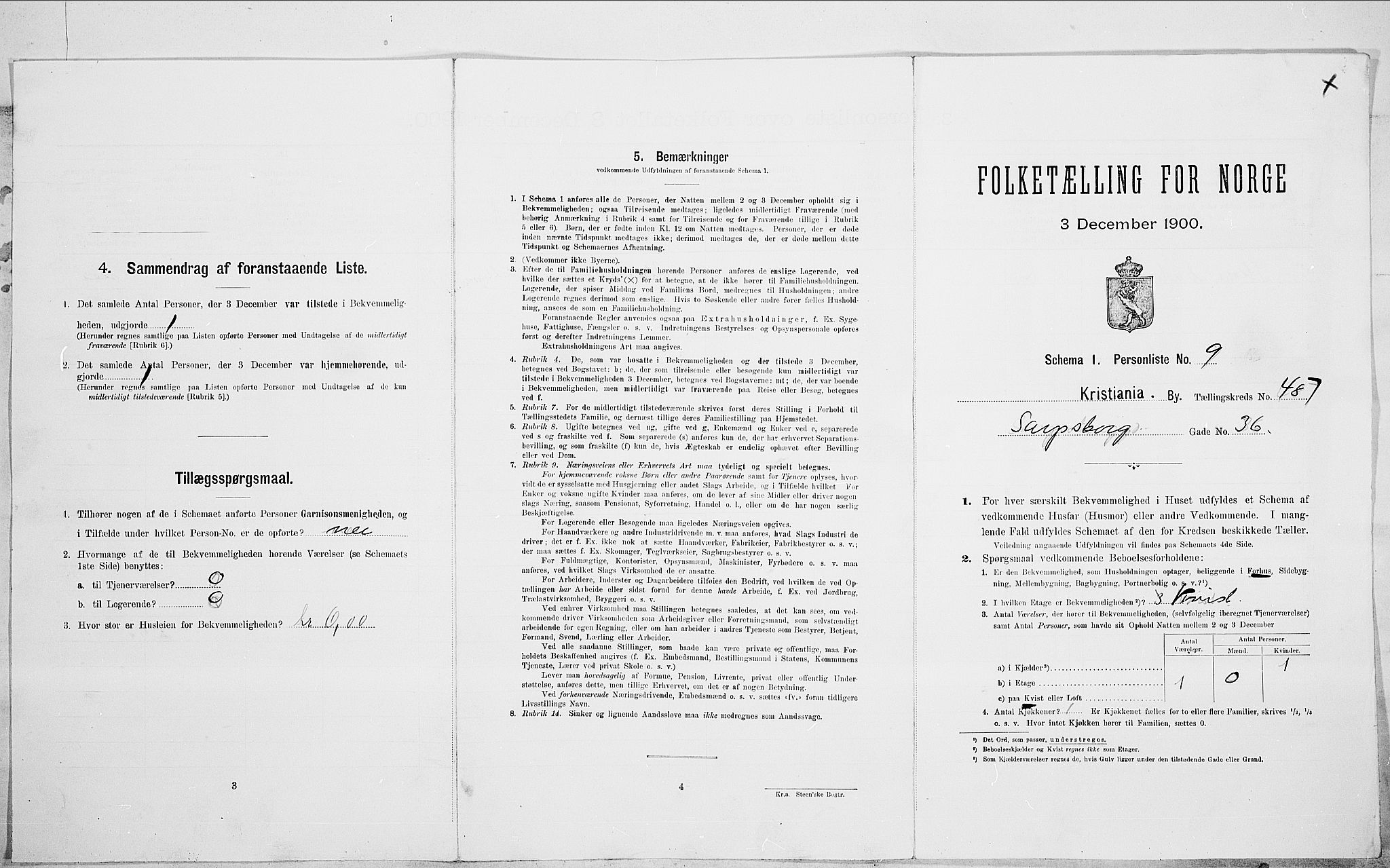 SAO, 1900 census for Kristiania, 1900, p. 79344