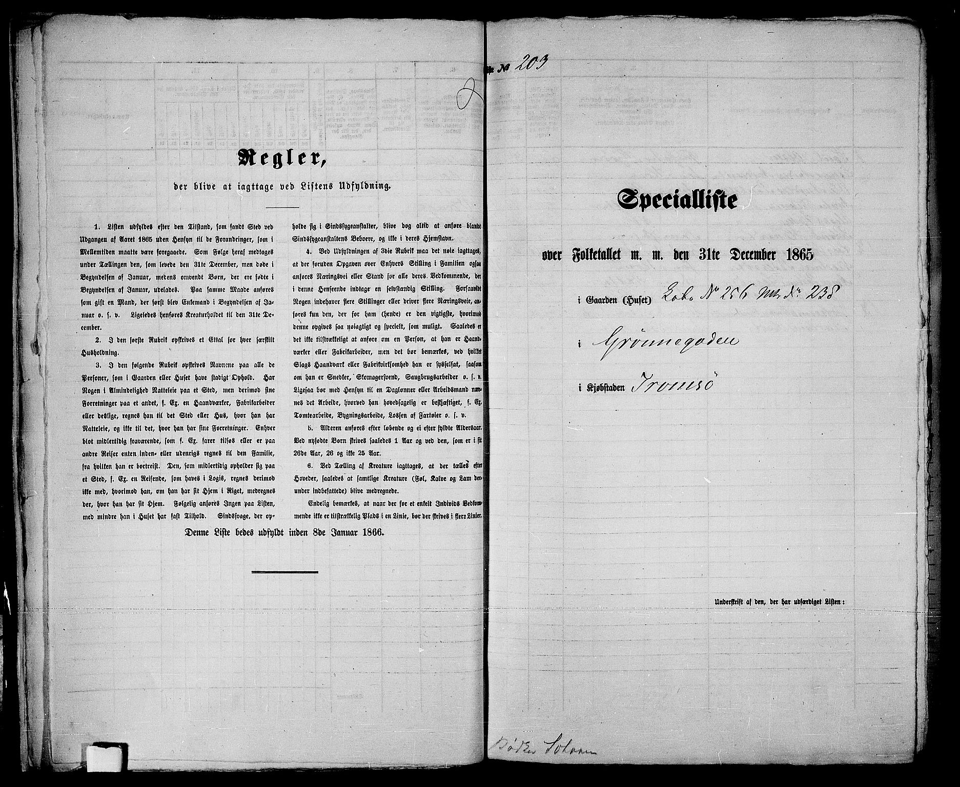 RA, 1865 census for Tromsø, 1865, p. 422