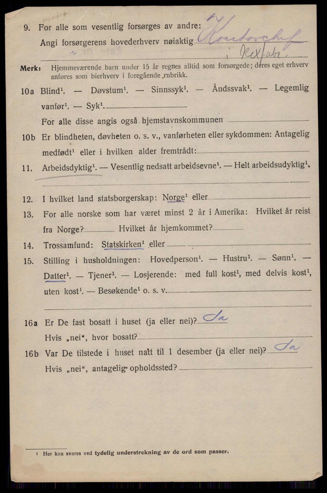 SAT, 1920 census for Trondheim, 1920, p. 43715