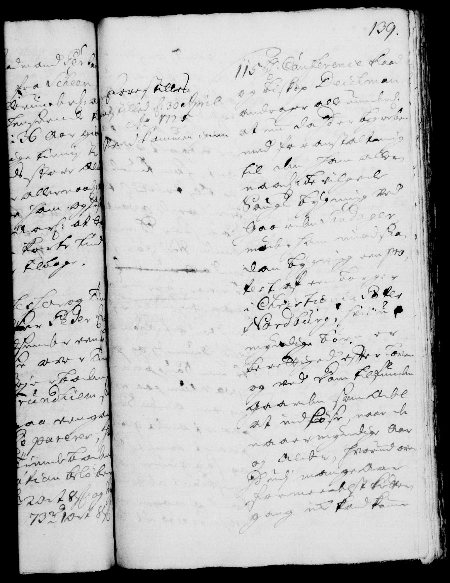 Rentekammeret, Kammerkanselliet, RA/EA-3111/G/Gh/Gha/L0007: Norsk ekstraktmemorialprotokoll (merket RK 53.52), 1724-1725, p. 139