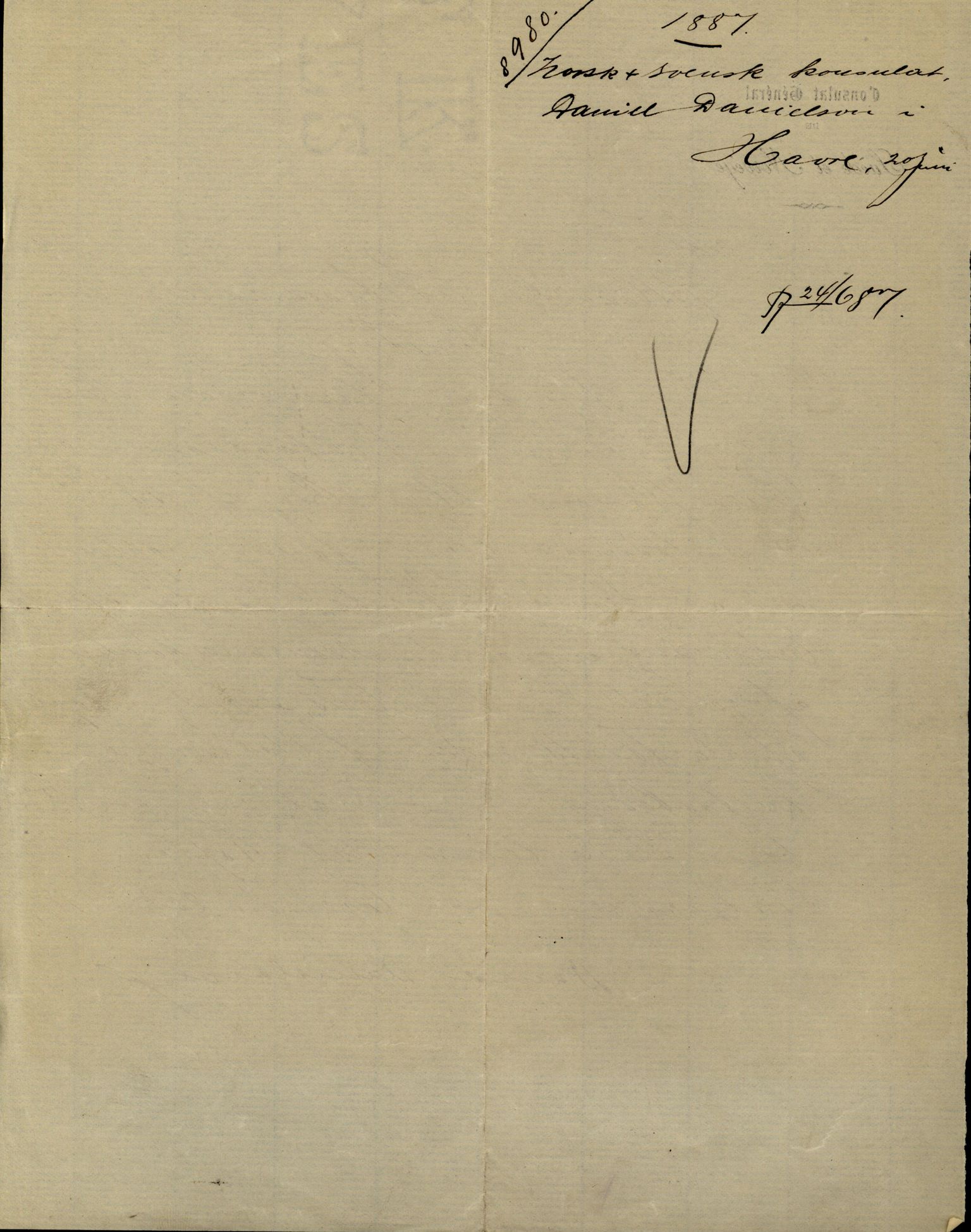 Pa 63 - Østlandske skibsassuranceforening, VEMU/A-1079/G/Ga/L0020/0001: Havaridokumenter / Tellus, Telanak, Wilhelmine, 1887, p. 21