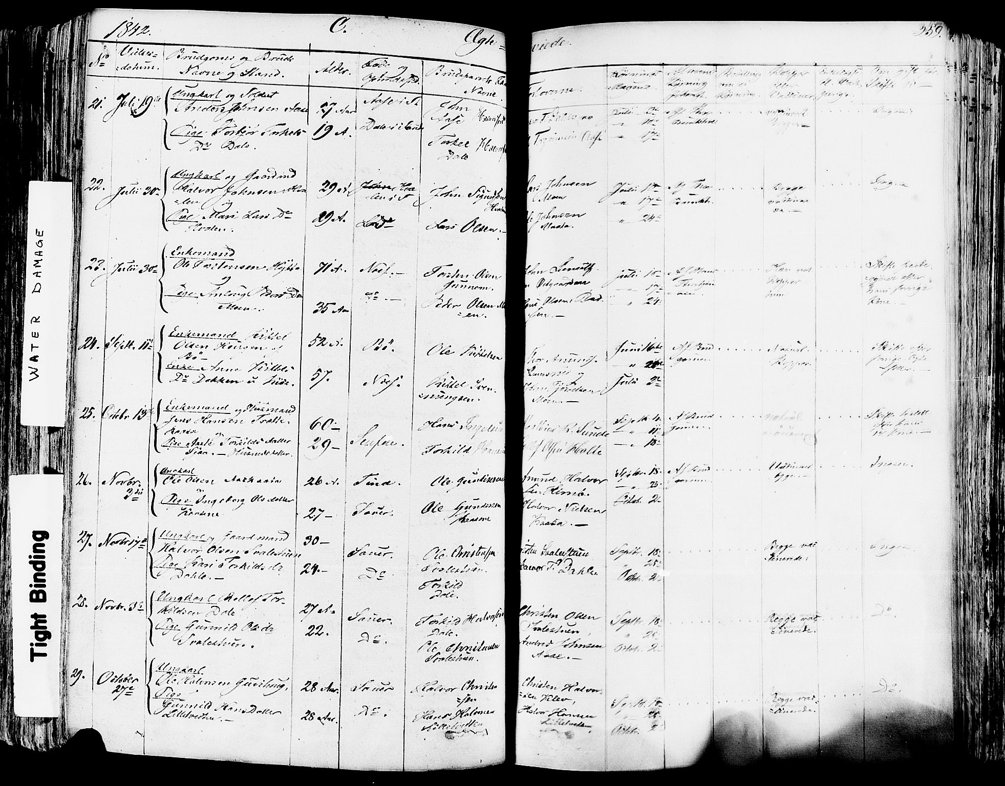 Sauherad kirkebøker, SAKO/A-298/F/Fa/L0006: Parish register (official) no. I 6, 1827-1850, p. 259