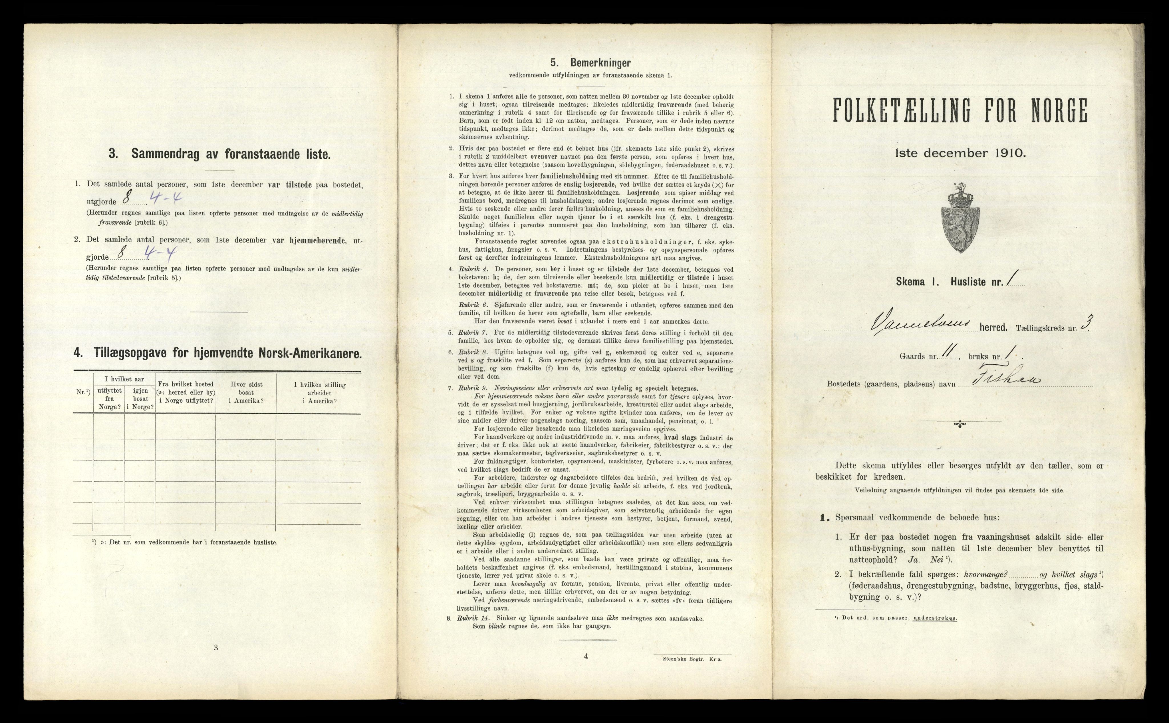 RA, 1910 census for Vanylven, 1910, p. 189