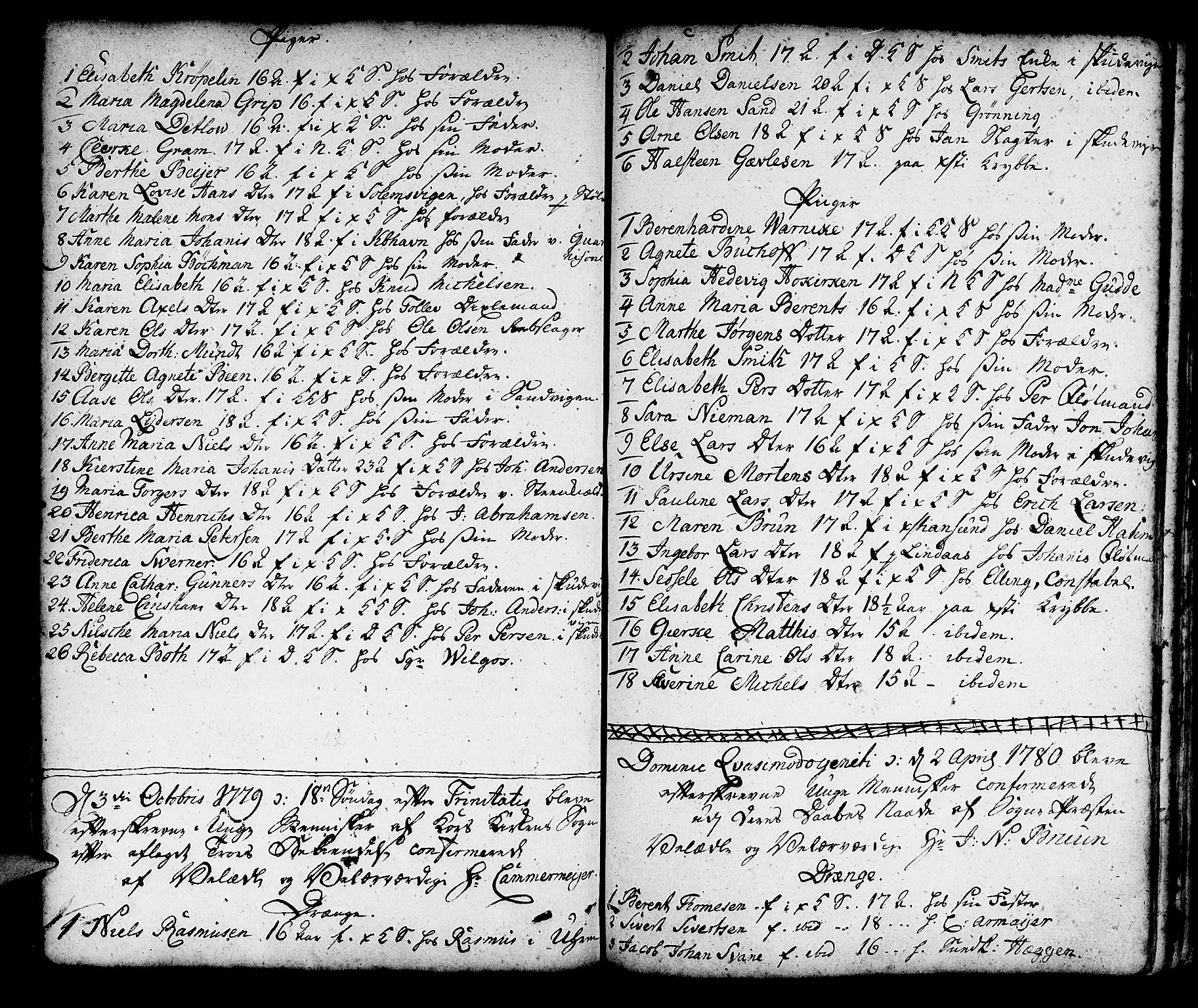 Korskirken sokneprestembete, SAB/A-76101/H/Haa/L0007: Parish register (official) no. A 7, 1736-1839, p. 78