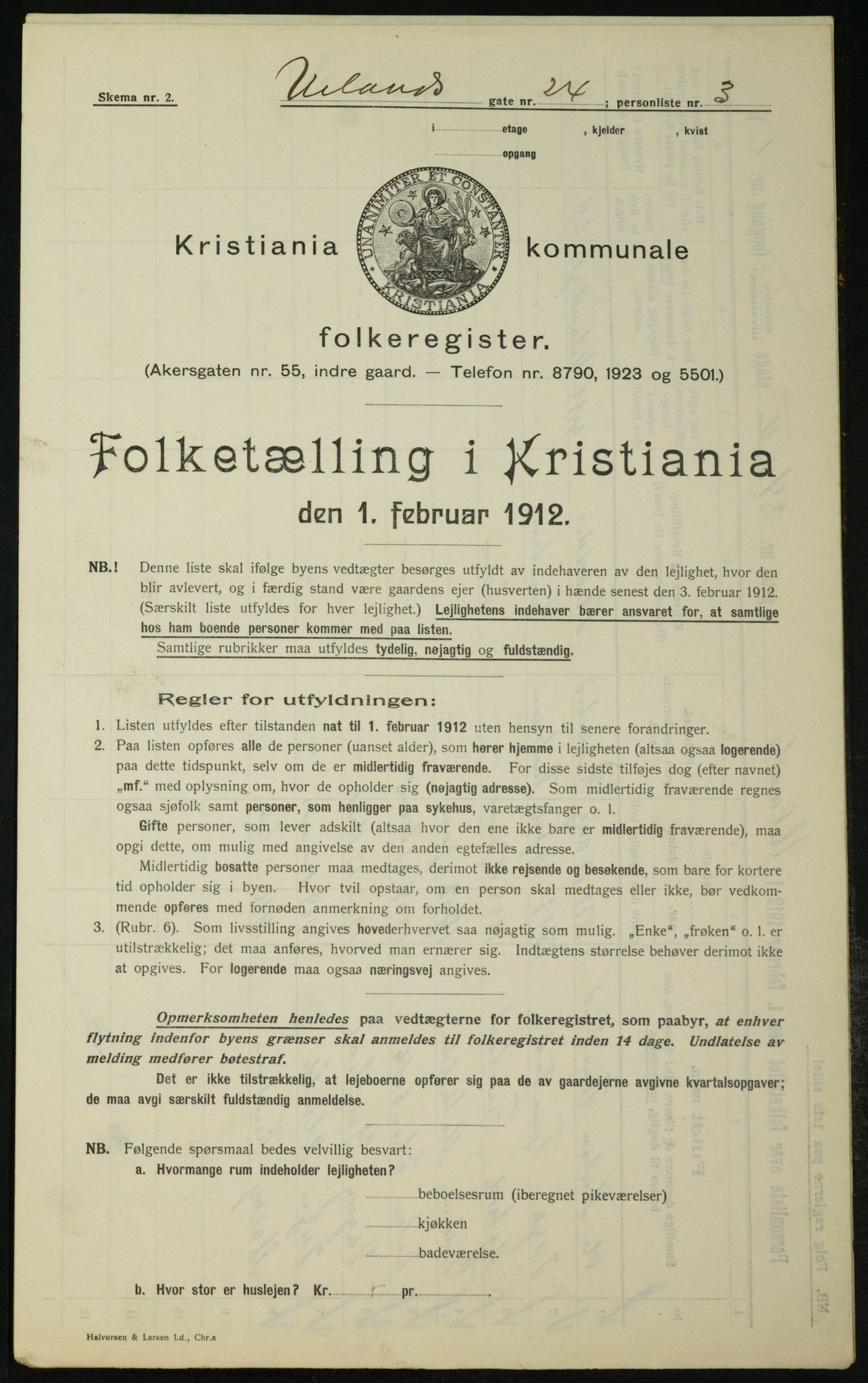 OBA, Municipal Census 1912 for Kristiania, 1912, p. 118701