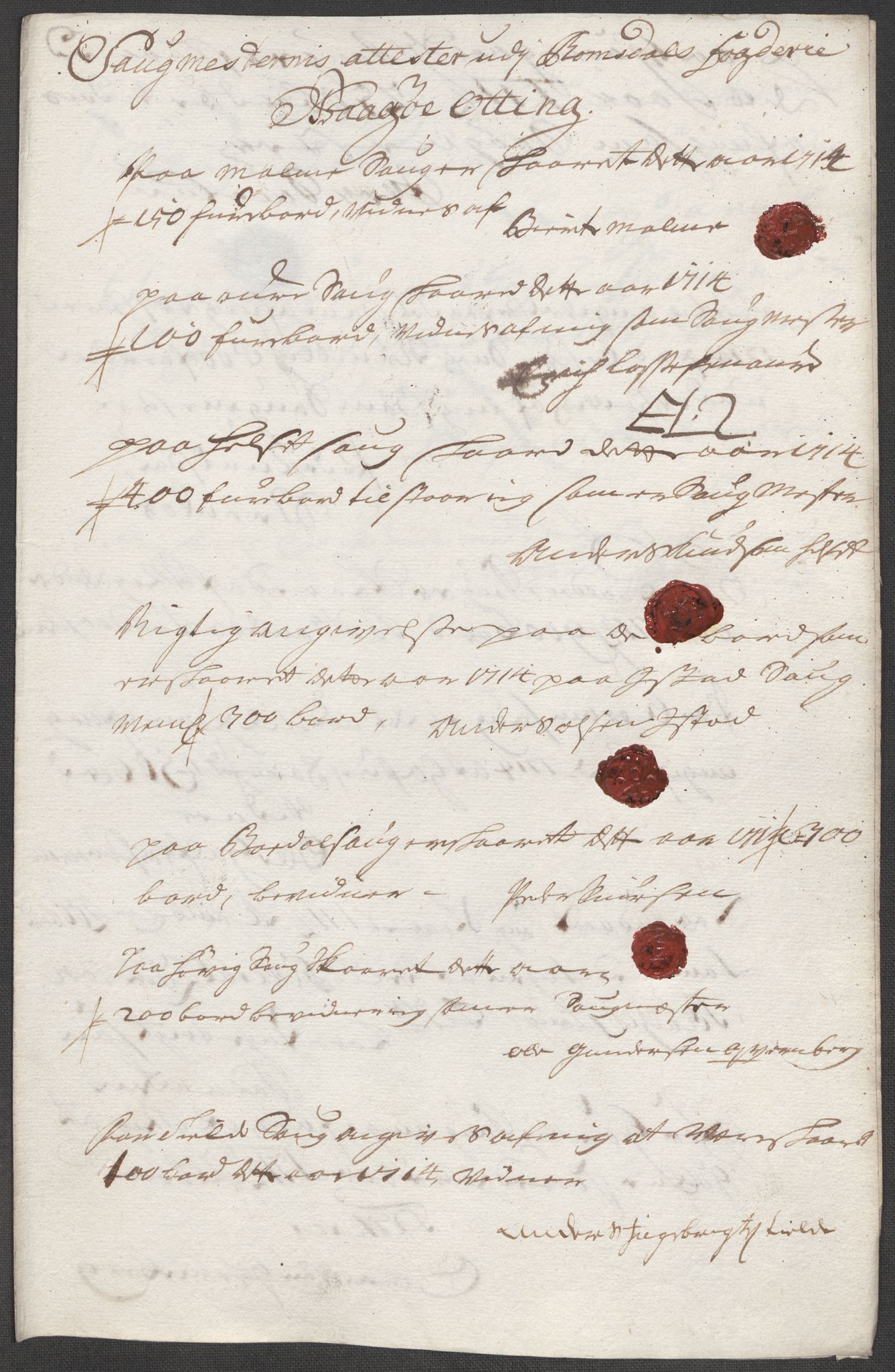 Rentekammeret inntil 1814, Reviderte regnskaper, Fogderegnskap, AV/RA-EA-4092/R55/L3662: Fogderegnskap Romsdal, 1713-1714, p. 374